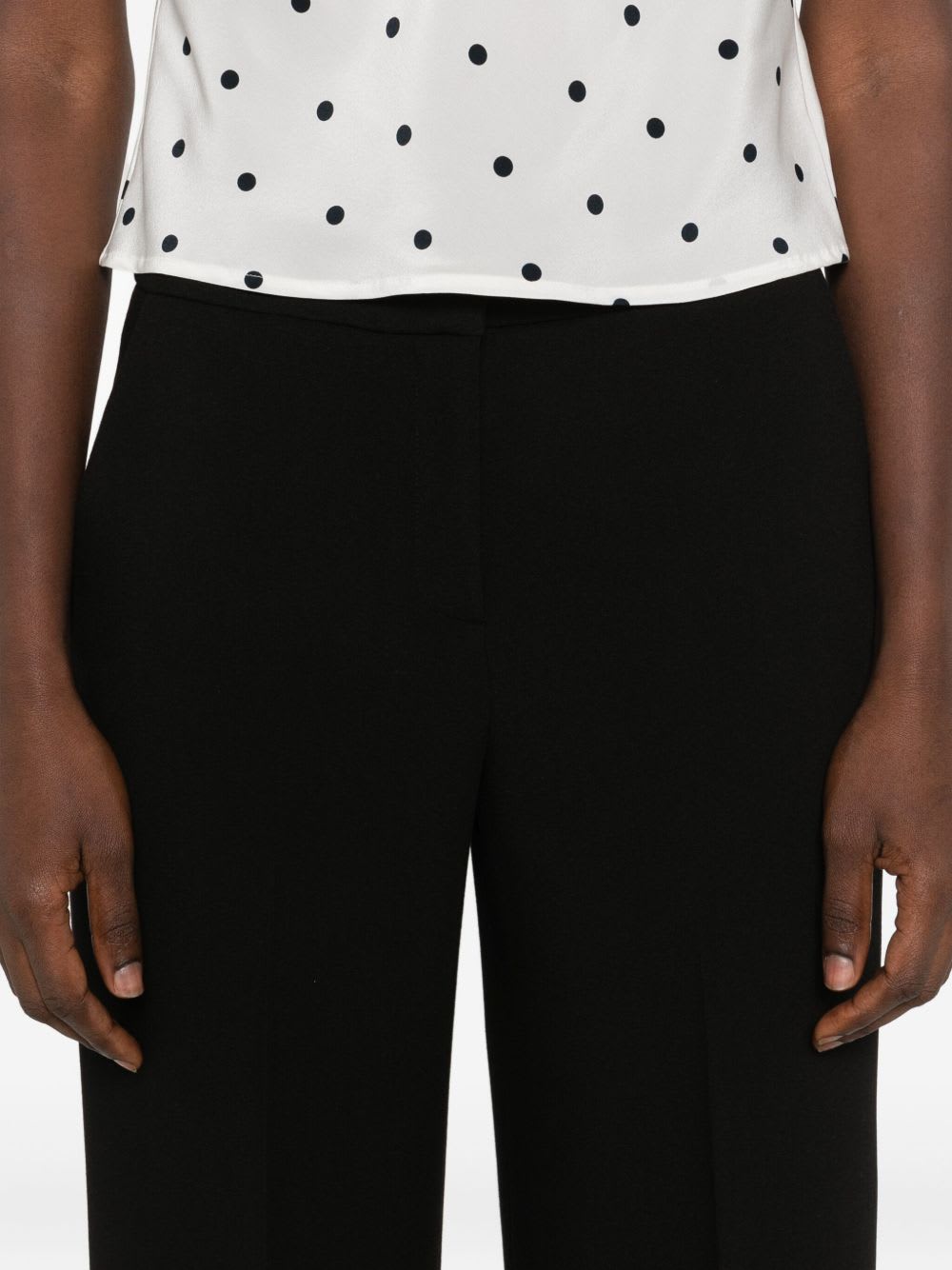 Via Masini 80 Straight-leg Trousers In Black