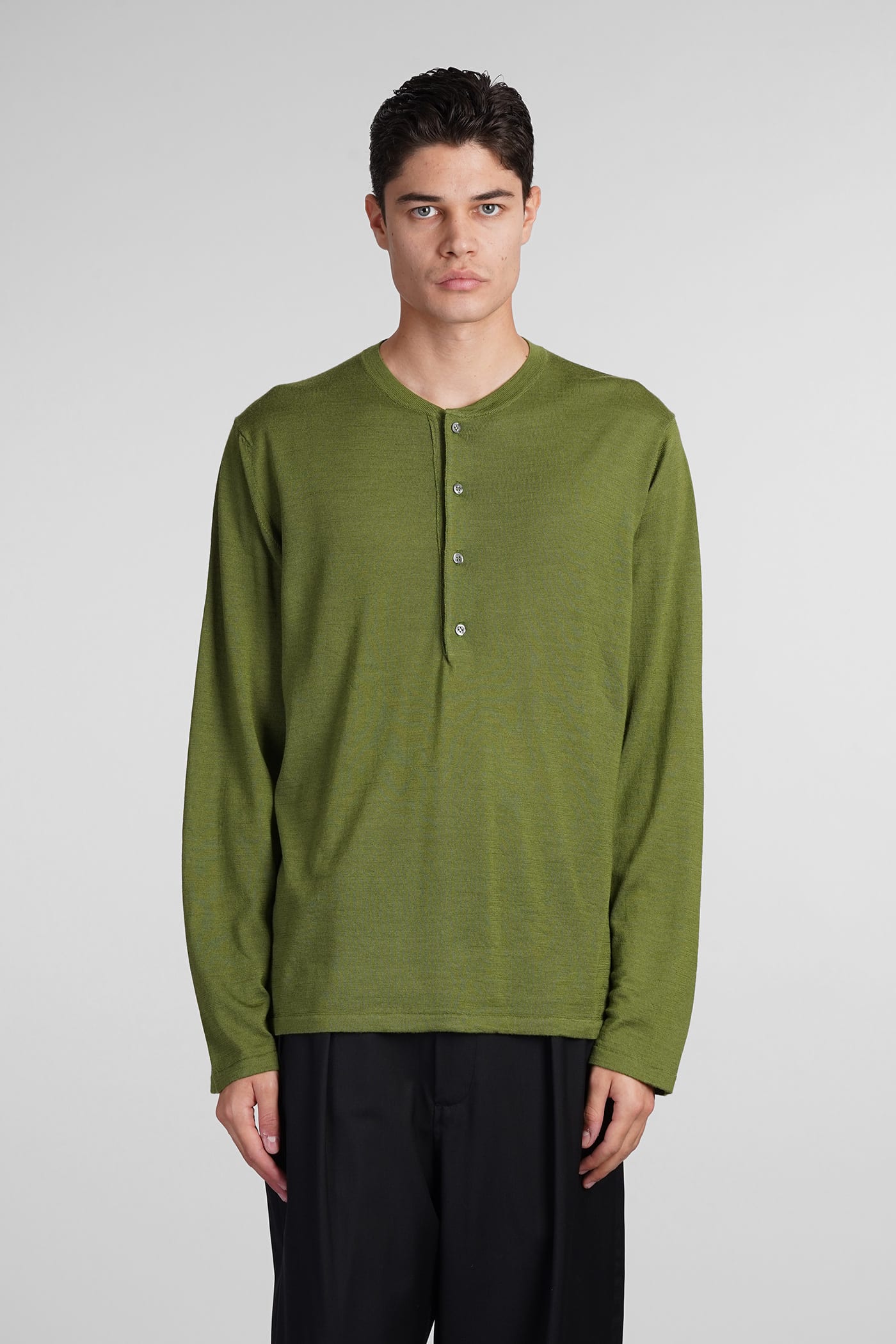 Knitwear In Green Wool