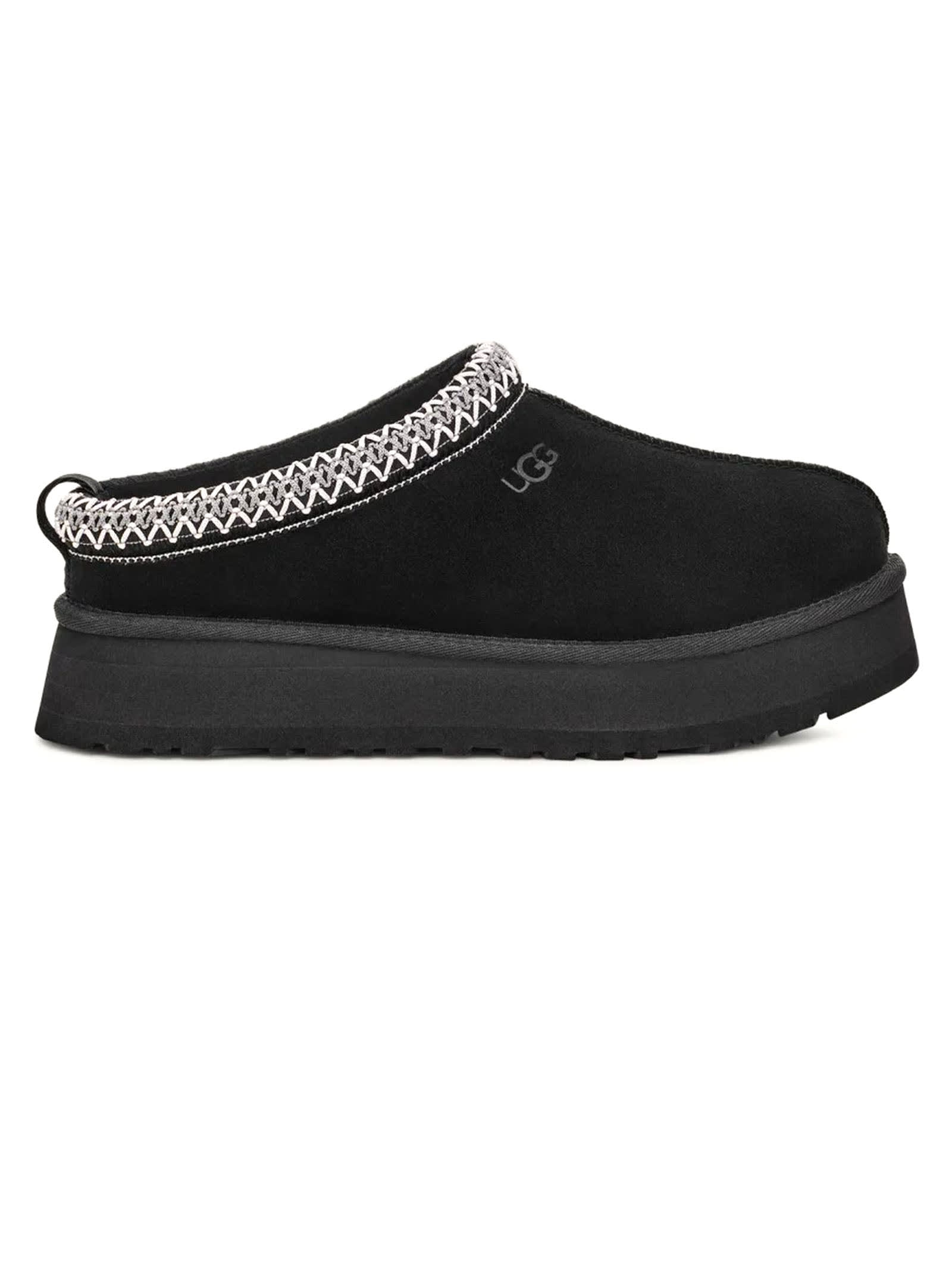 Black Suede Tazz Slippers