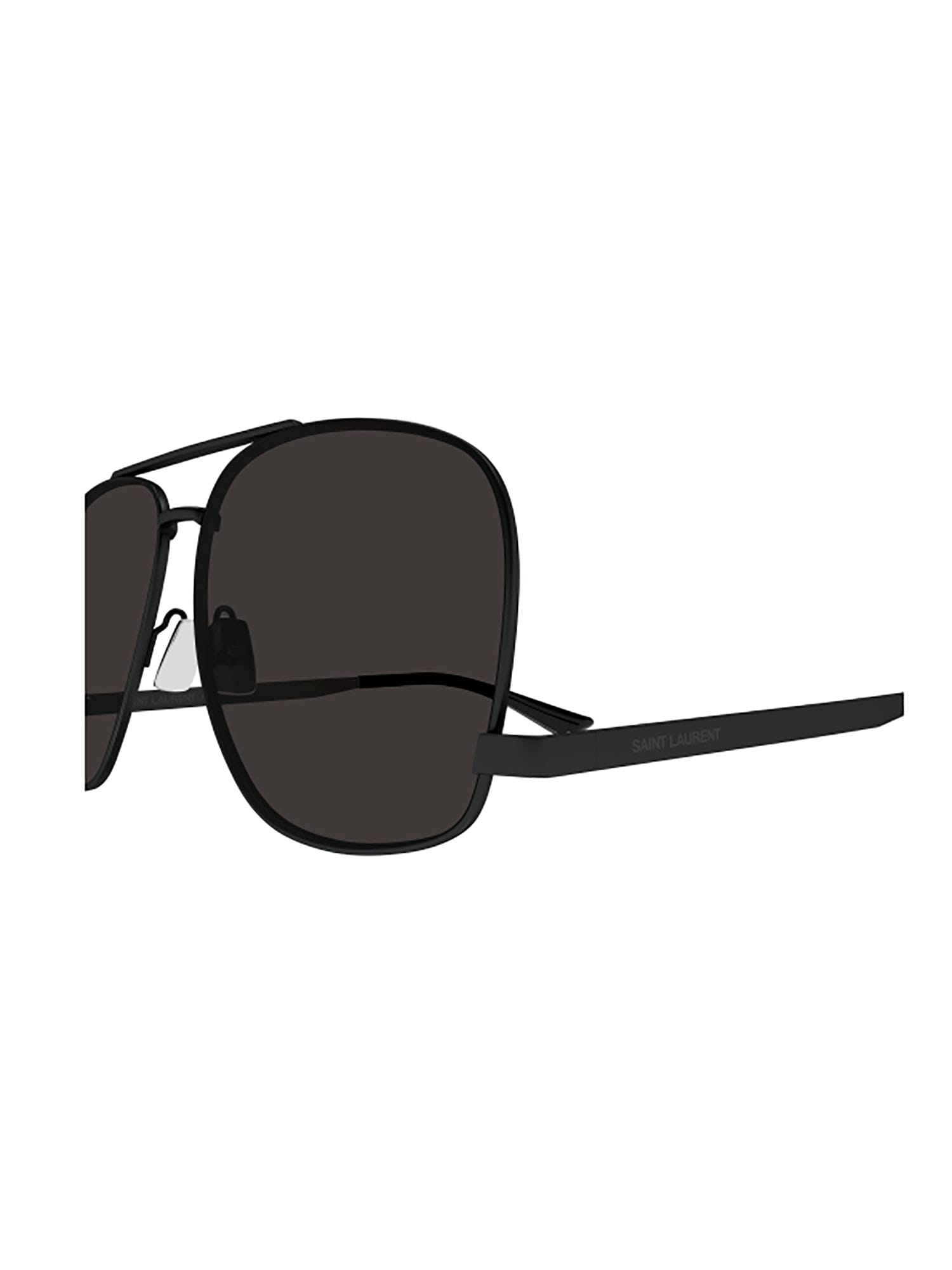 Shop Saint Laurent Sl 653 Leon Sunglasses In Black Black Black
