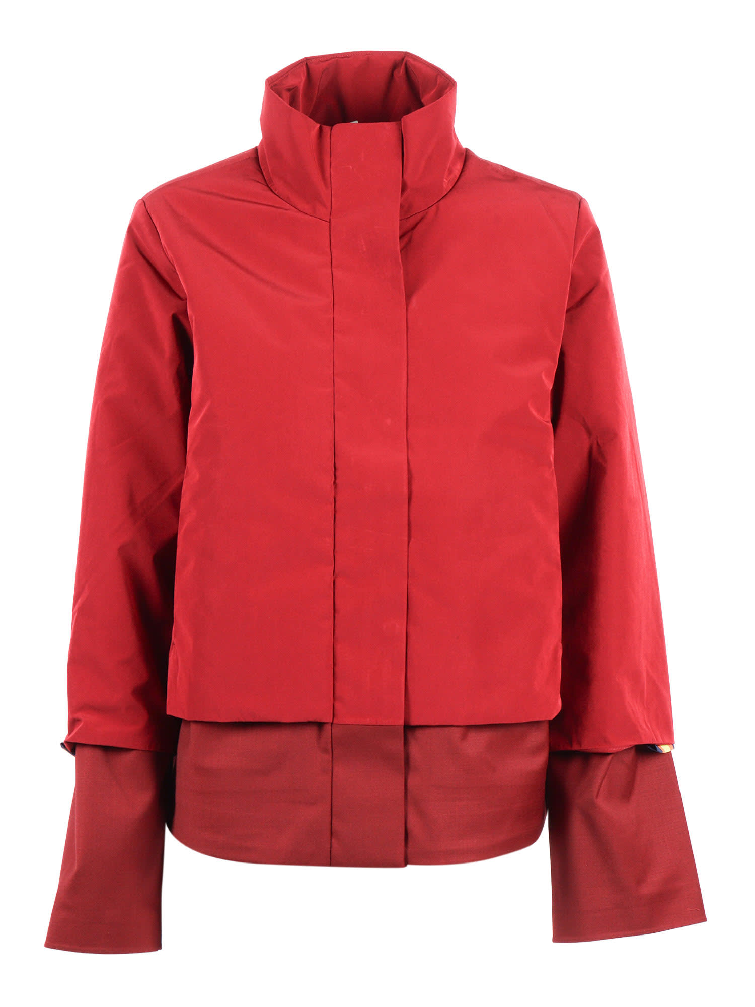 K-way Isan Wool Nylon Mix Down Jacket In White