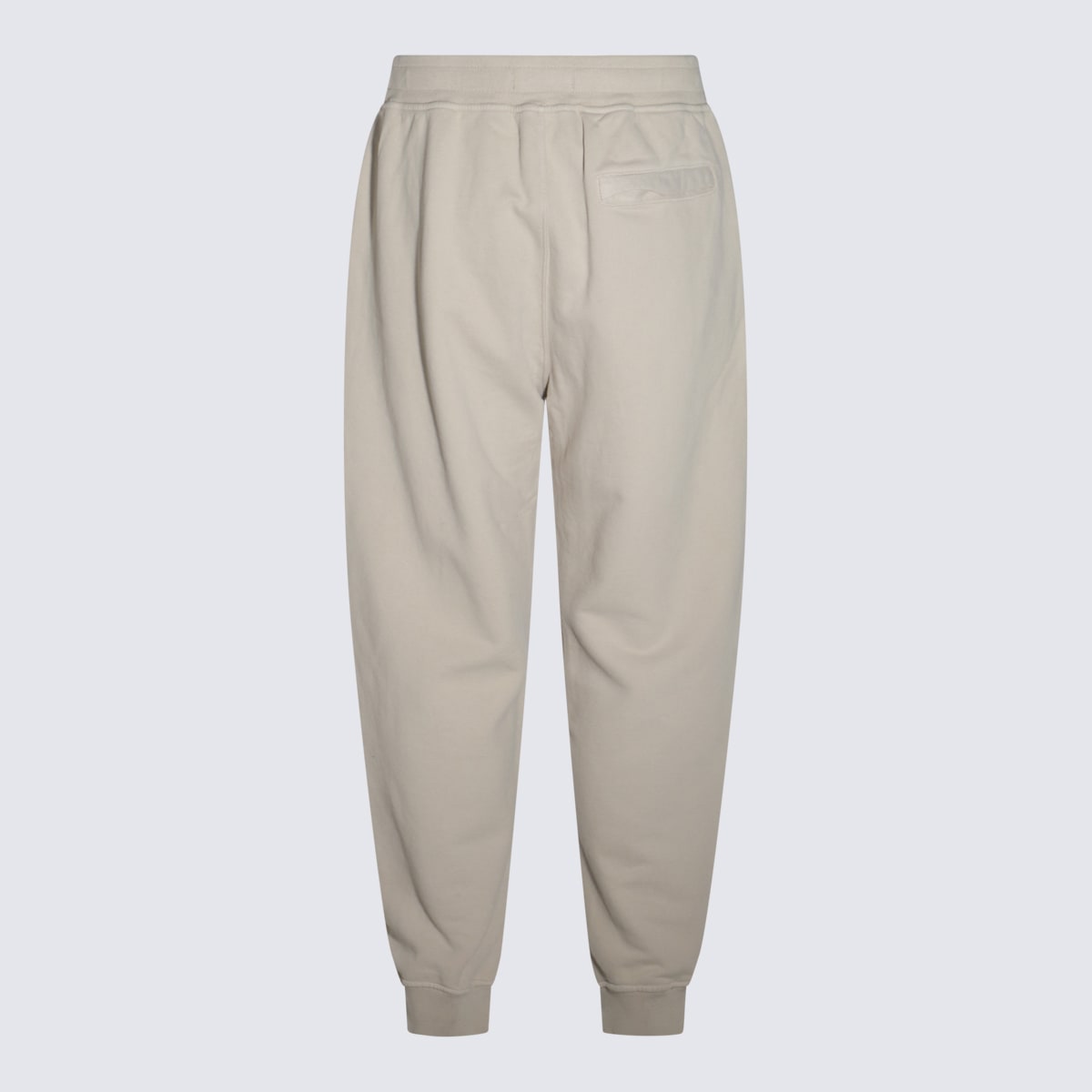 Shop Stone Island White Cotton Pants In Plaster