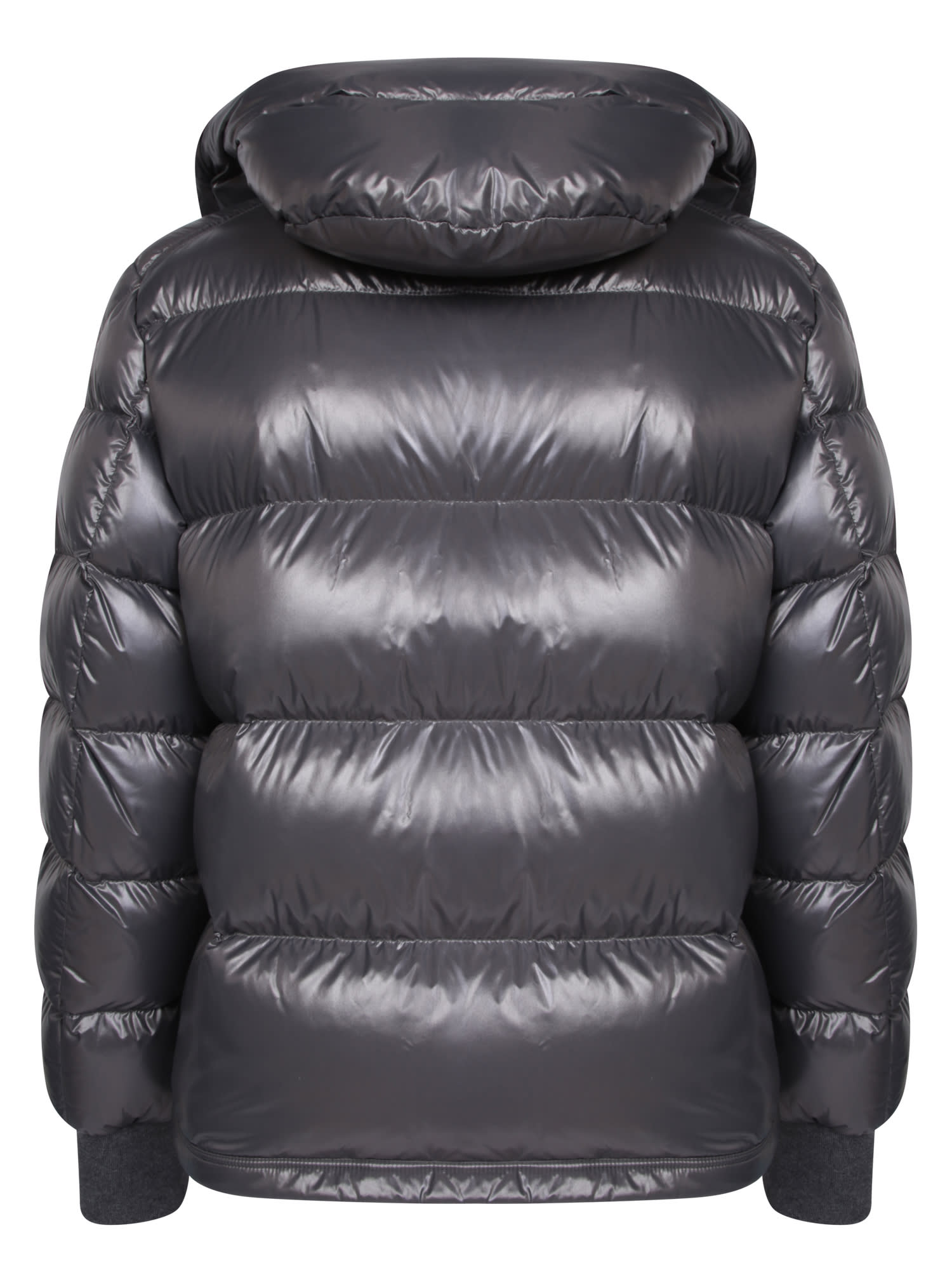 Shop Moncler Maljasset Blue Down Jacket