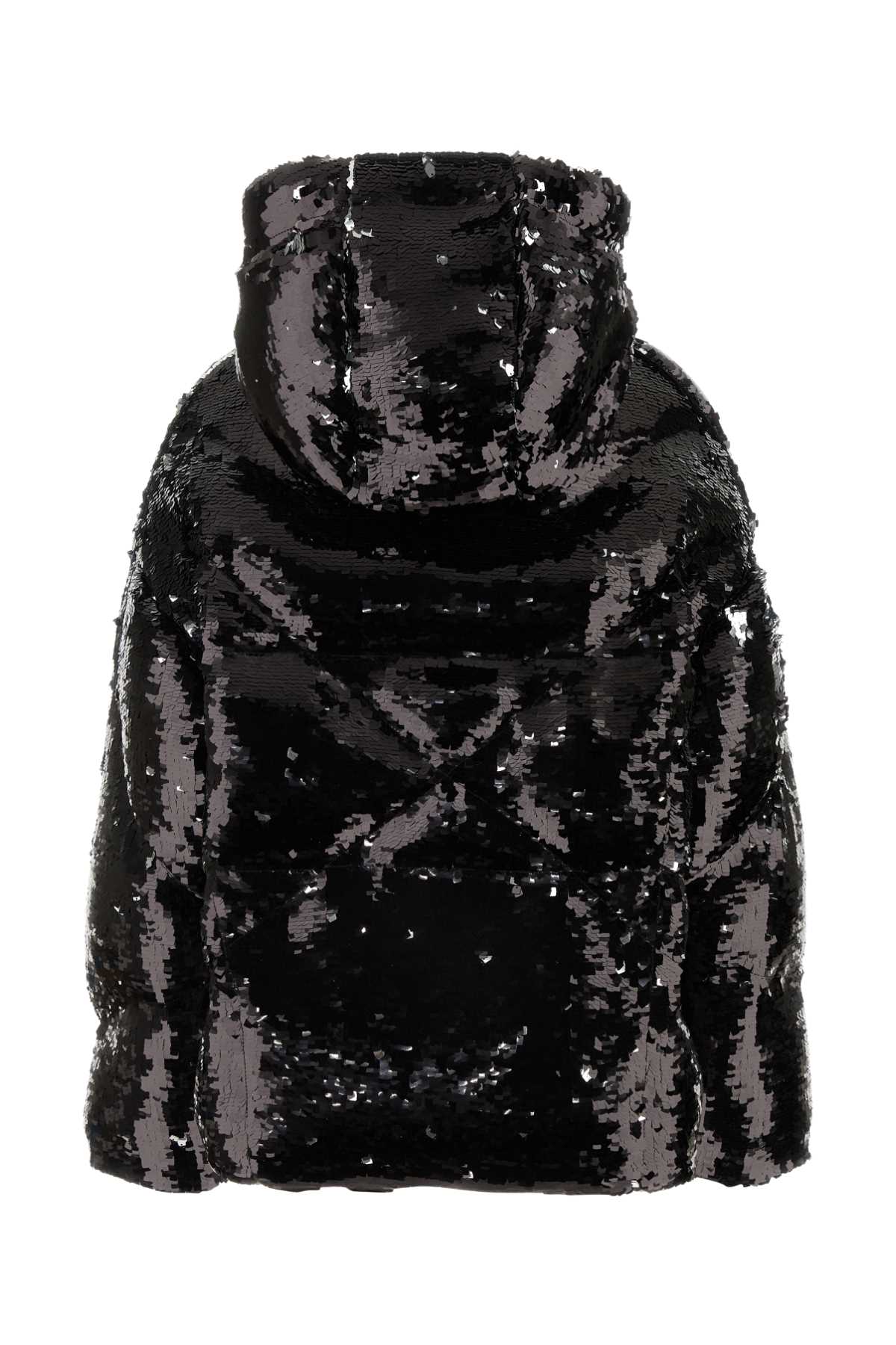 Shop Khrisjoy Embellished Polyester Khris Down Jacket In Black