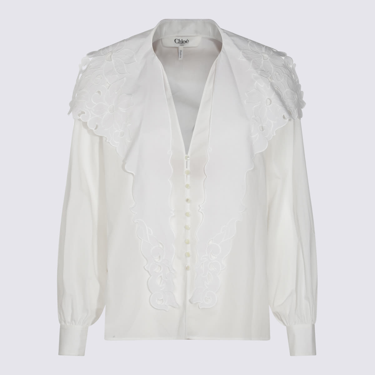 Chloé White Cotton Shirt