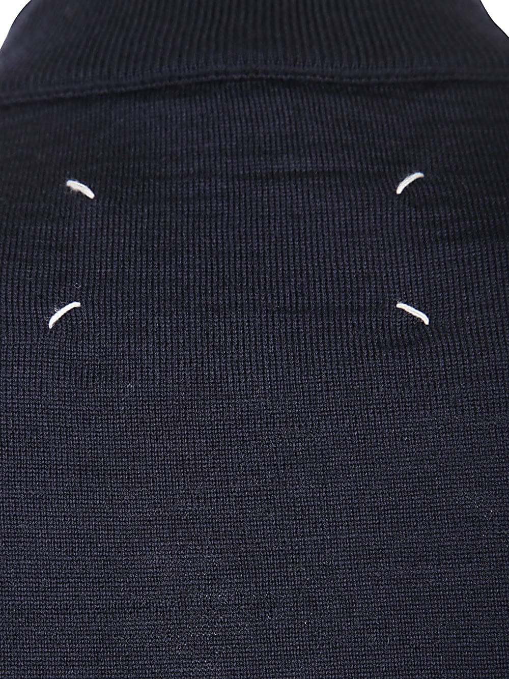 Shop Maison Margiela Round Neck Sweater In Navy