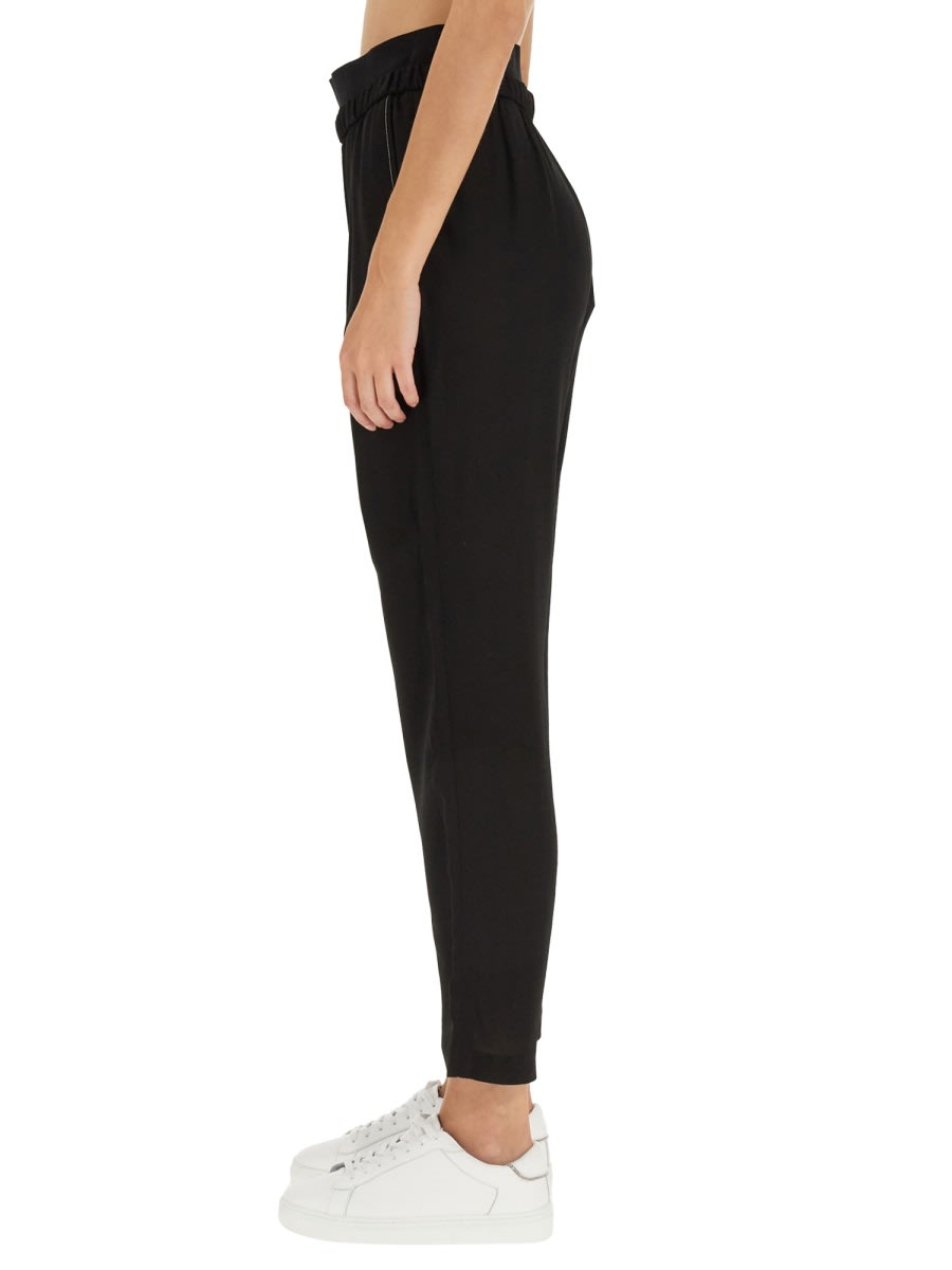 Shop Fabiana Filippi Pants With Elastic In Black