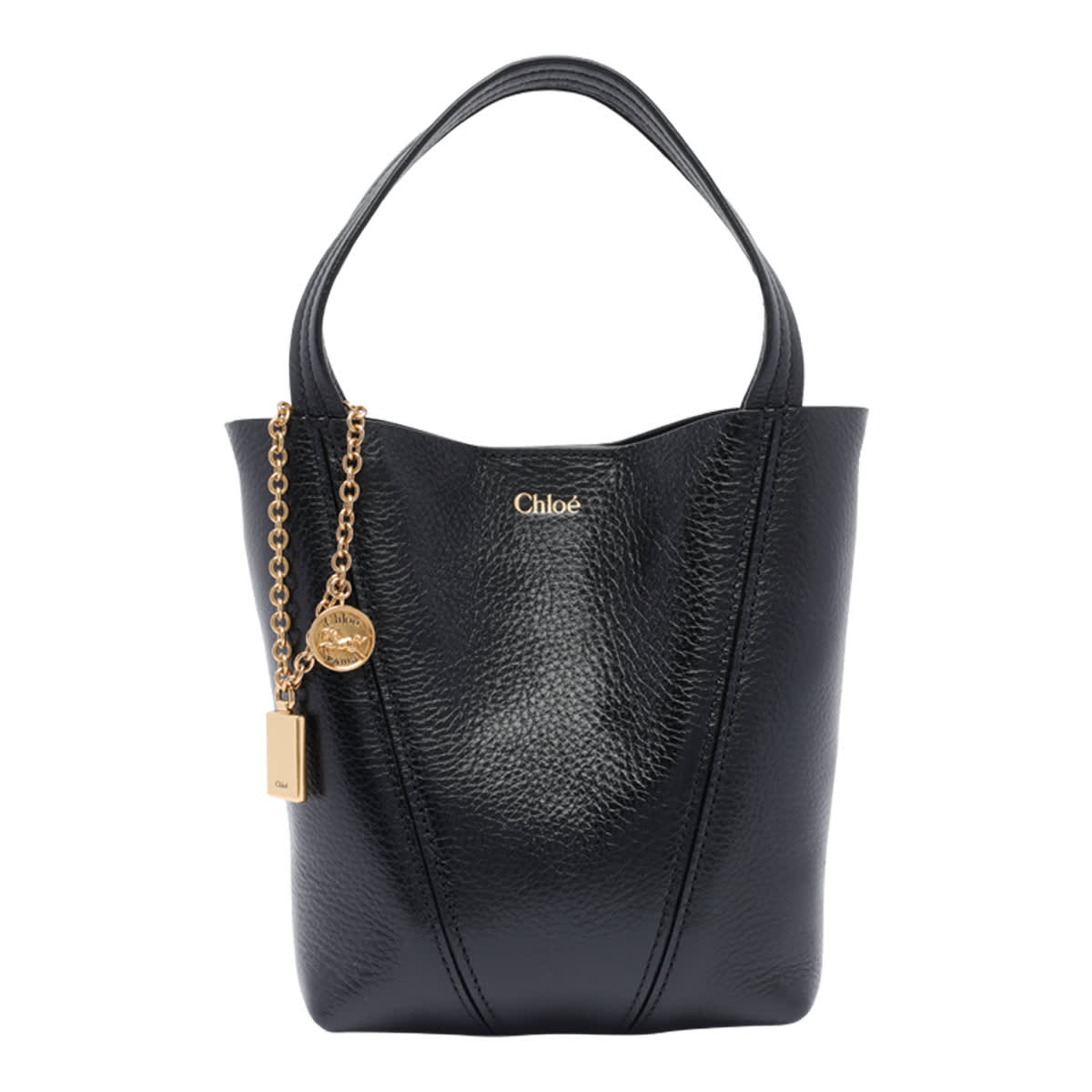 Chloé Structured Shoulder Bag Gold Hardware
