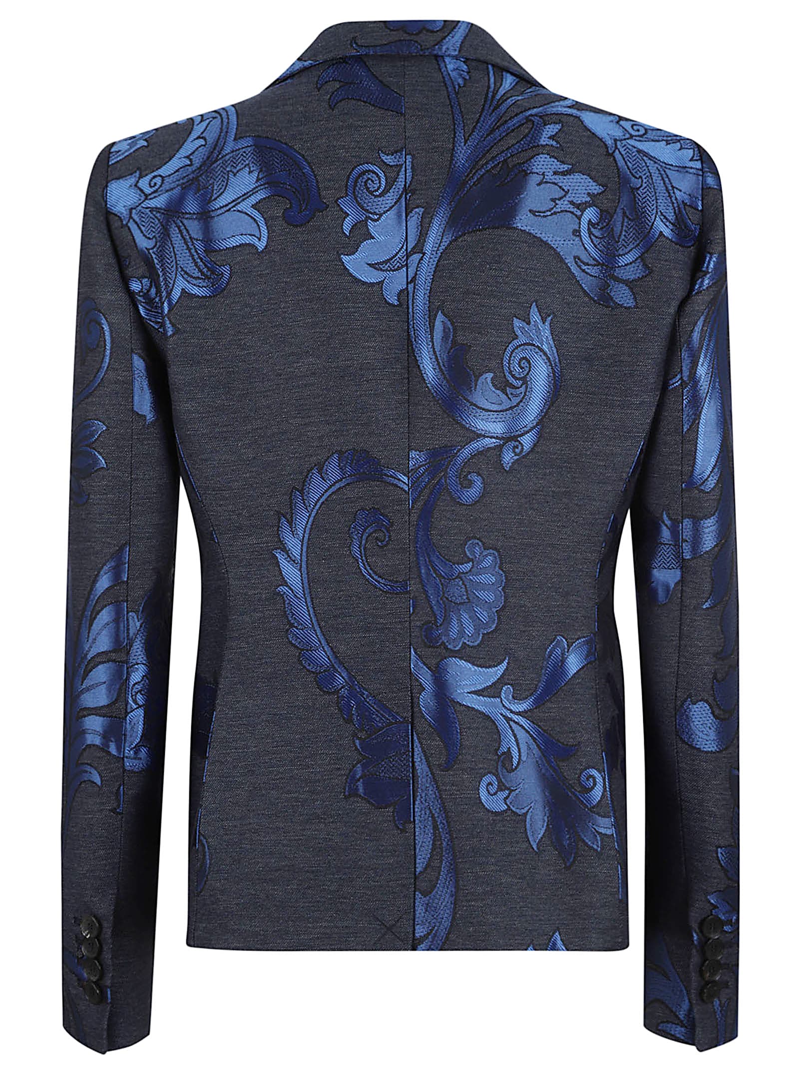 Etro Denim Jackets Woman In Blue