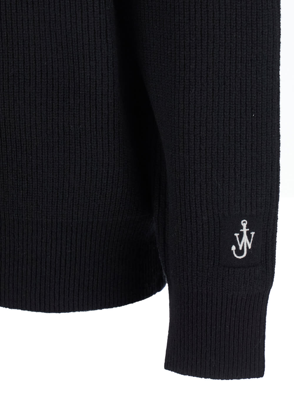 Jw Anderson Half Zipper Shirt In Black
