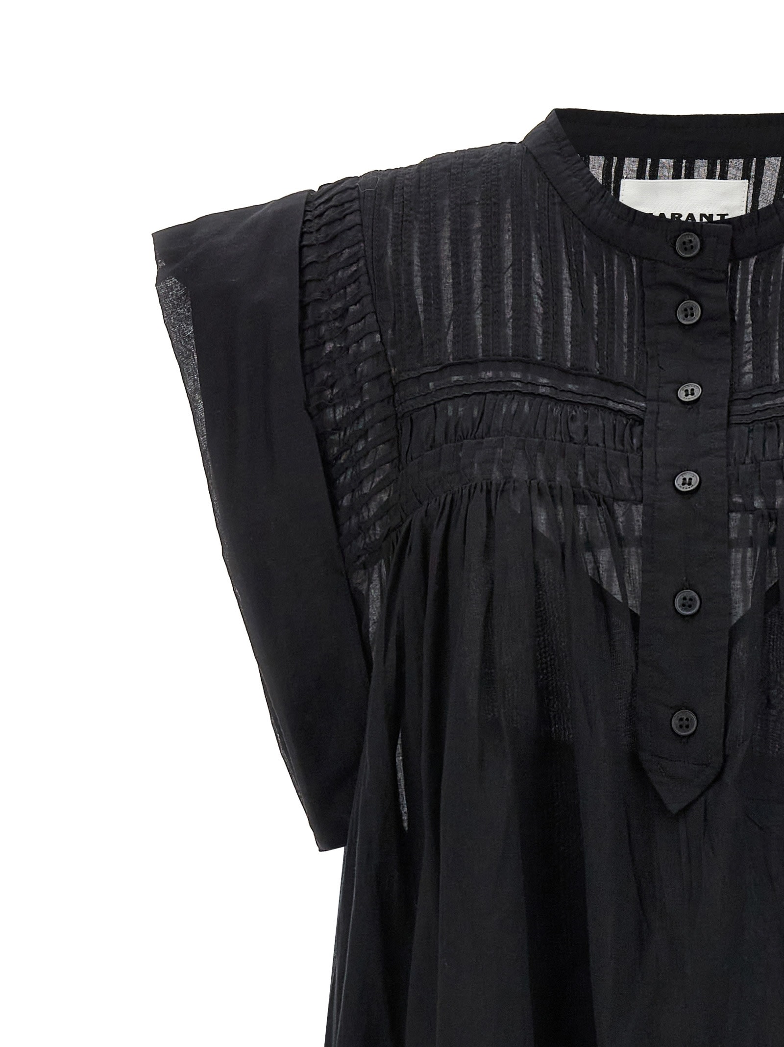 Shop Marant Etoile Leazali Midi Dress In Black