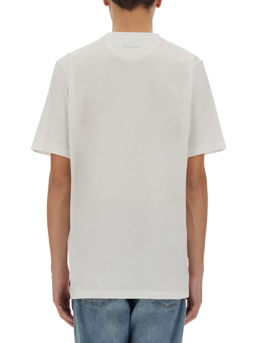 Paul Smith Espresso Bar Print T-shirt In White