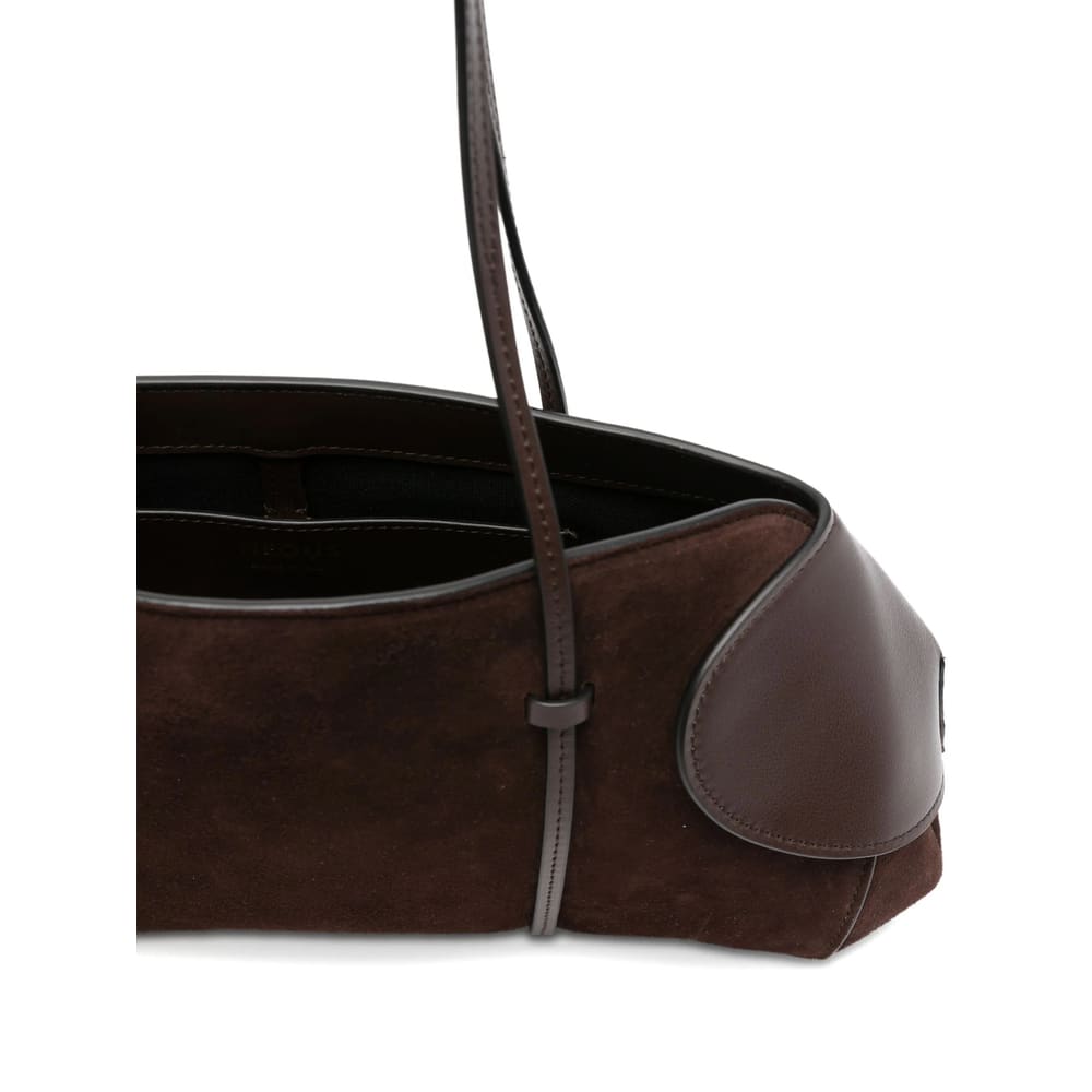 Neous Suede Shoulder Bag In Brown