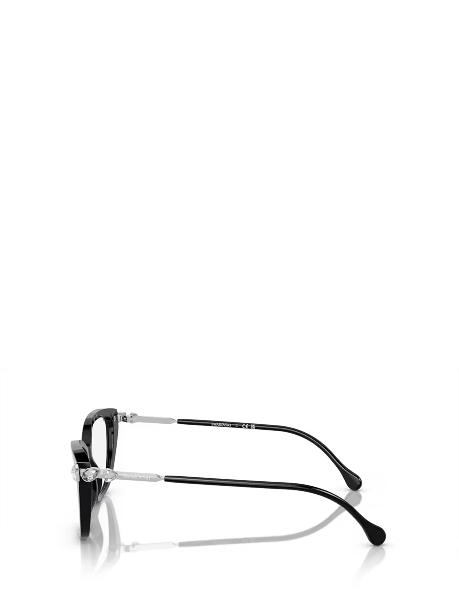 Shop Swarovski Sk2011 Black Glasses