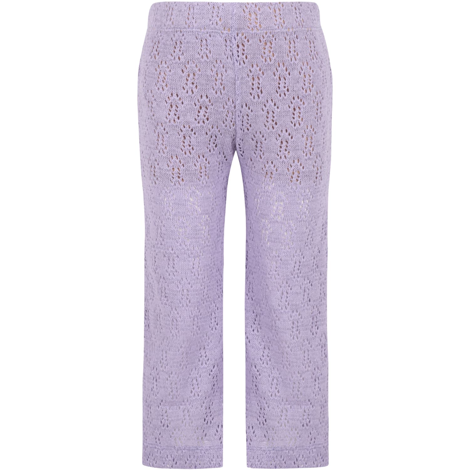 CAFFE' D'ORZO PURPLE TROUSERS FOR GIRL