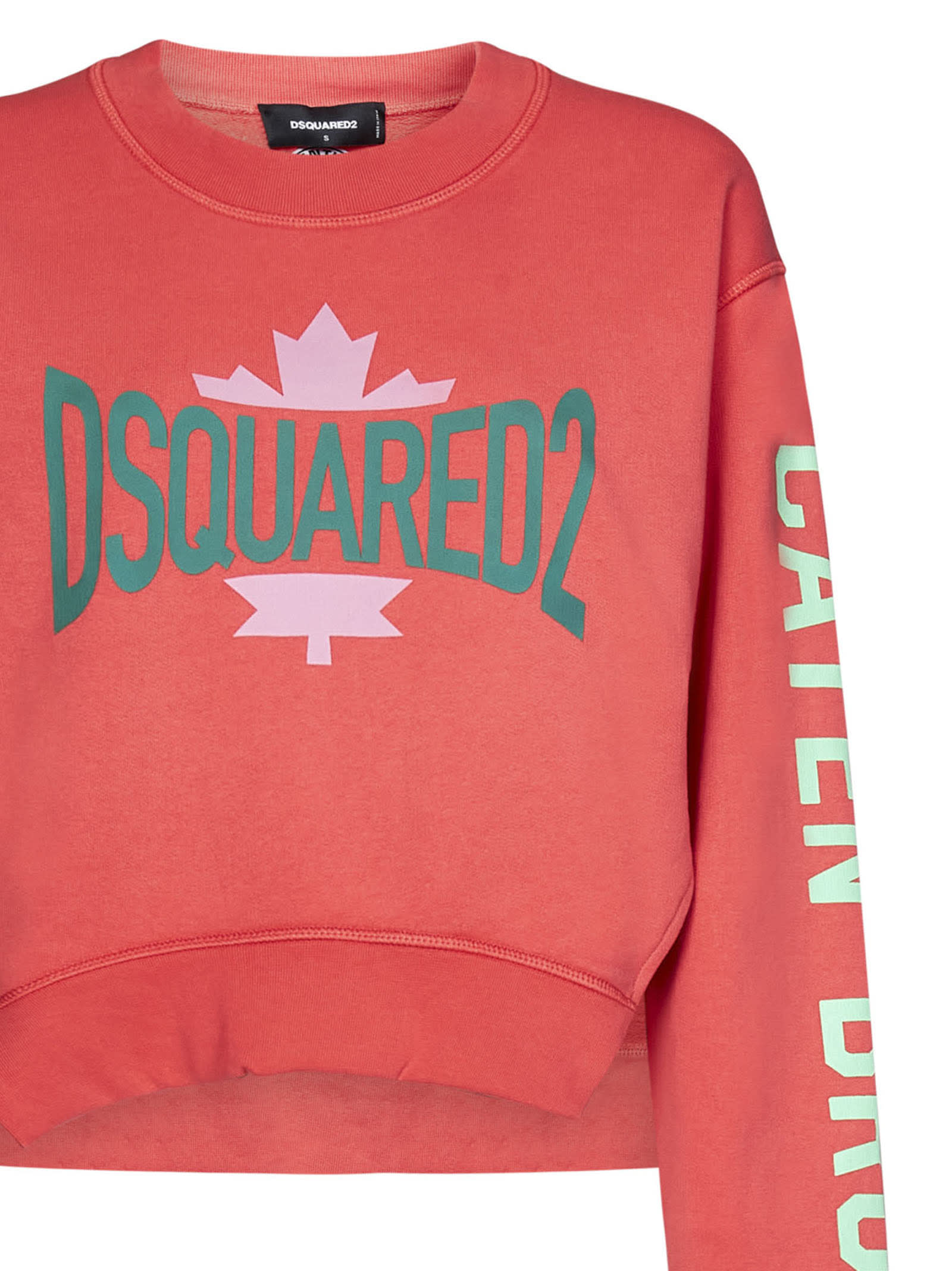 Shop Dsquared2 D2 Leaf Cut Sweatshirt