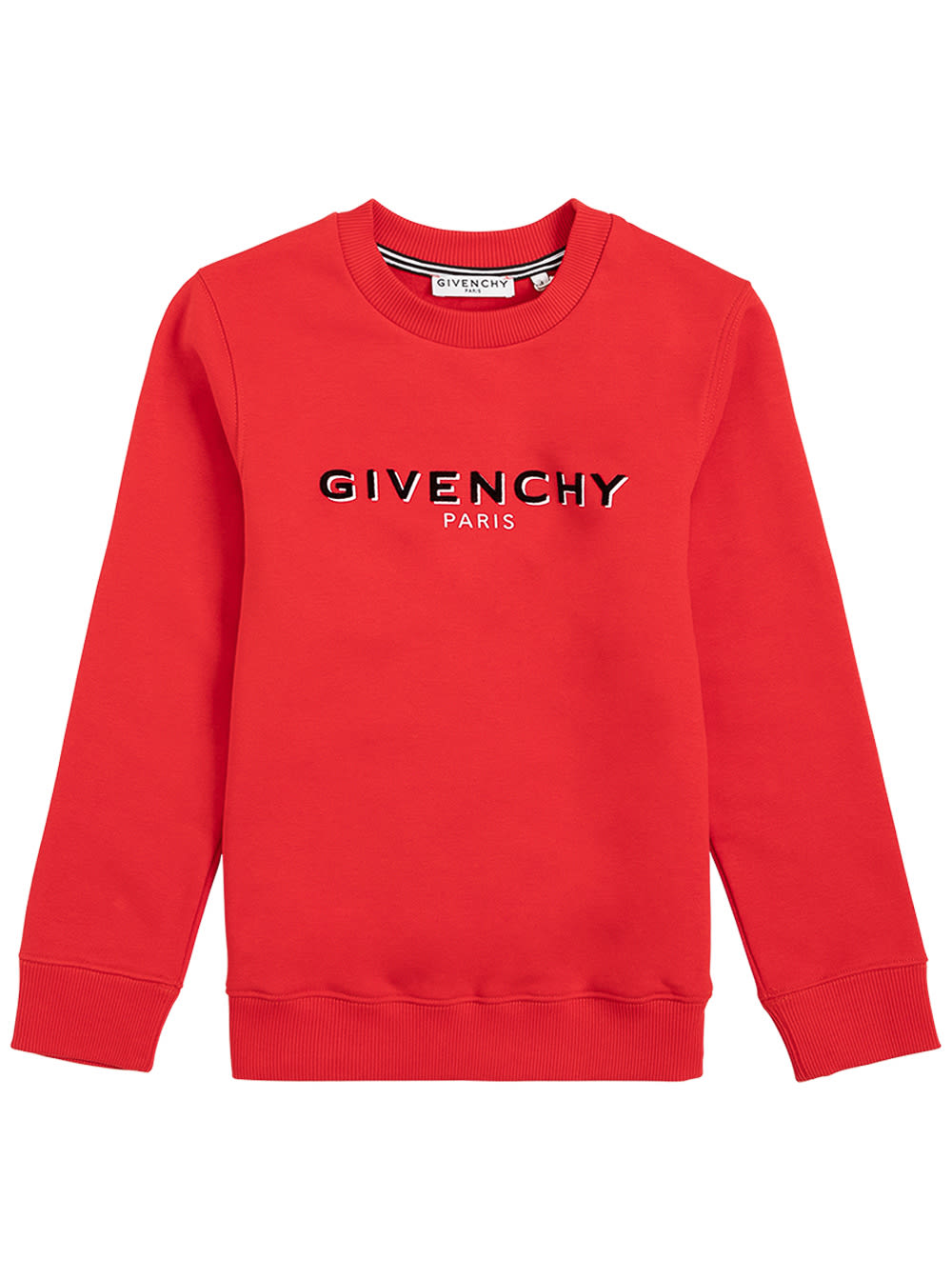 Givenchy Red Cotton Sweatshirt With Logo