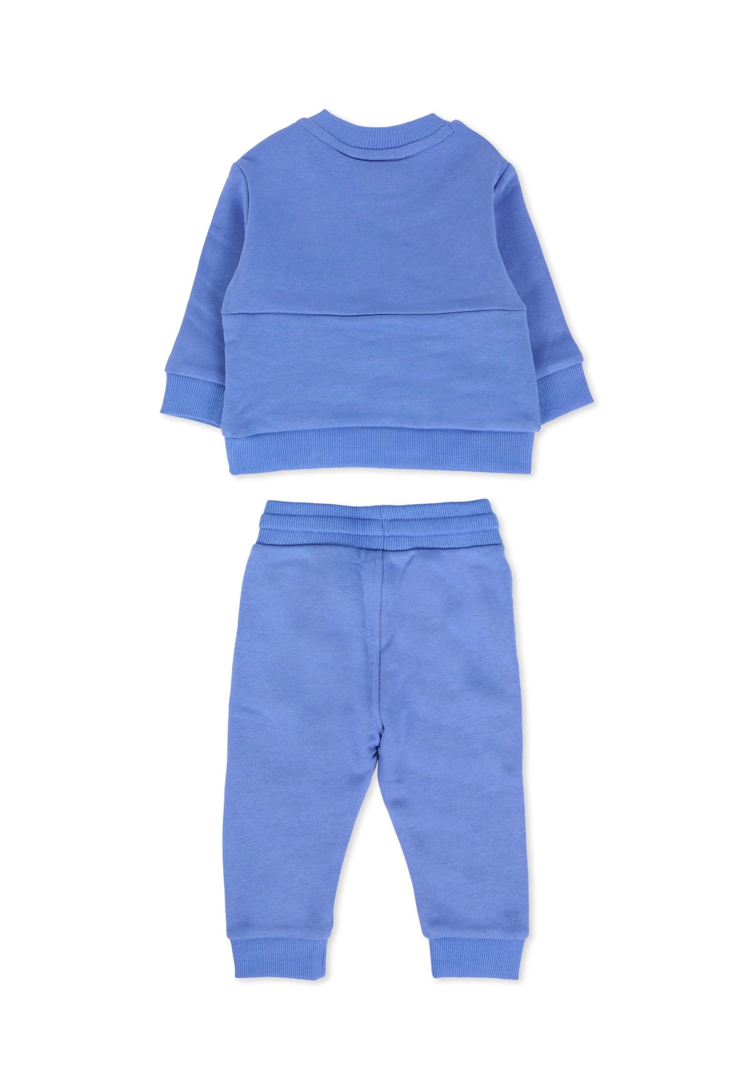 Timberland Blue Suit For Baby Boy With Logo In Blue