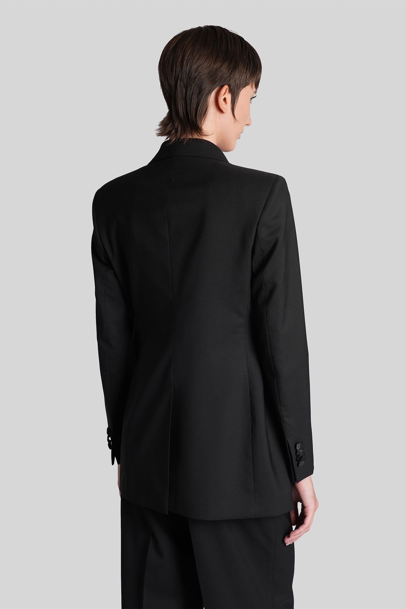 Tagliatore K-elenia Blazer In Black Wool In Black