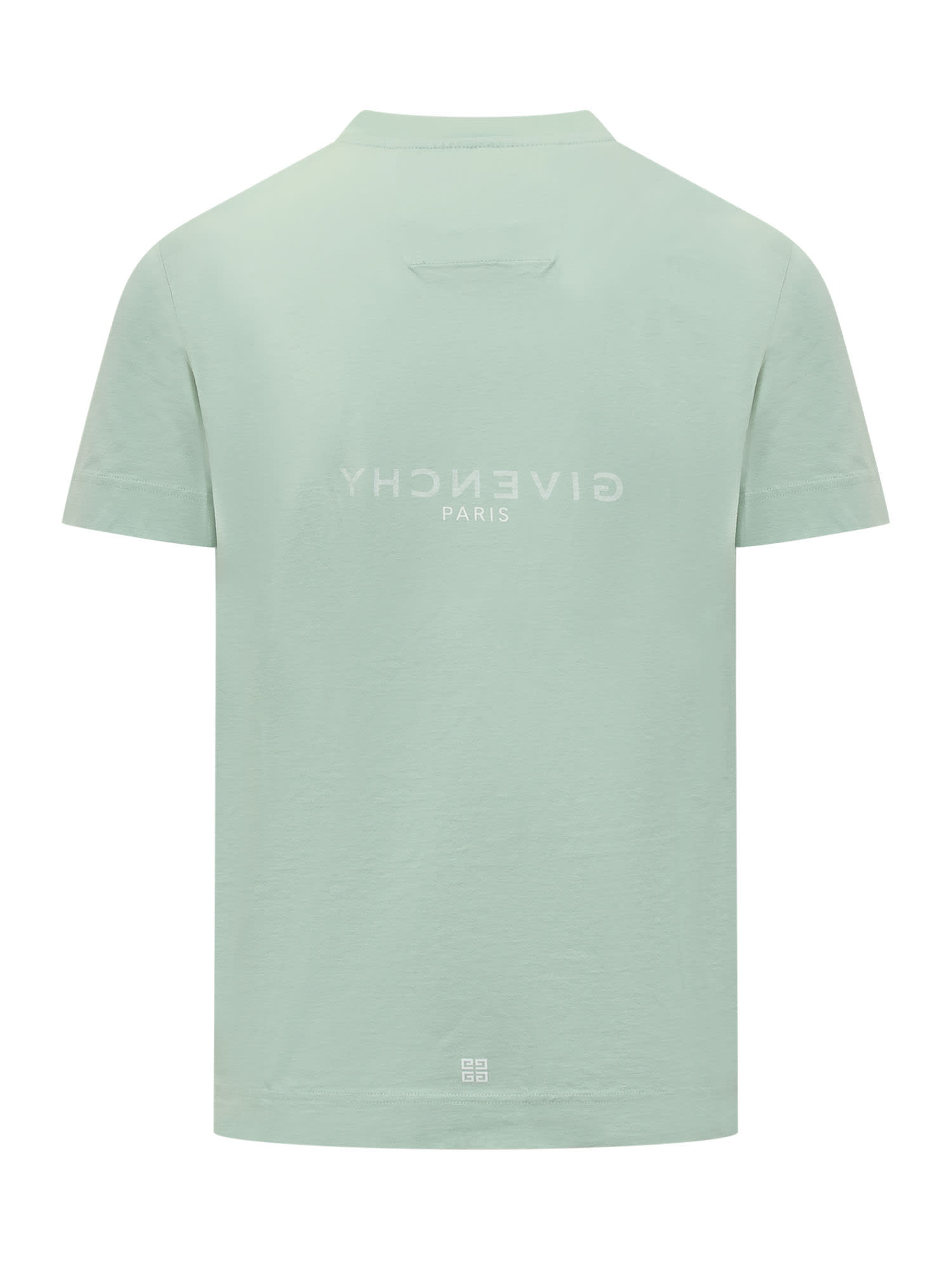 Shop Givenchy T-shirt With Logo In Verde Acqua