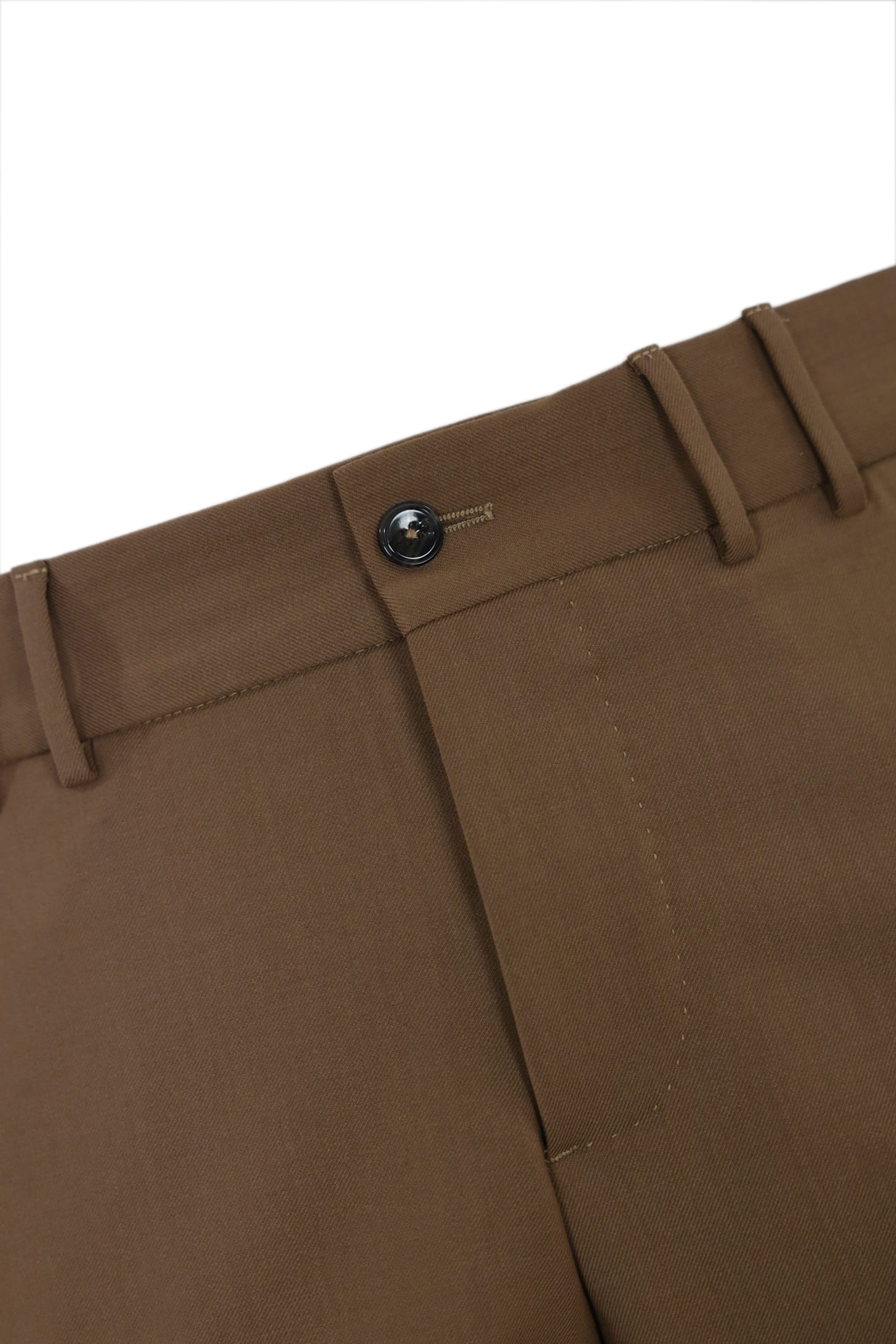 Shop Pt Torino Michael Trousers In Wool Blend In Marrone Medio