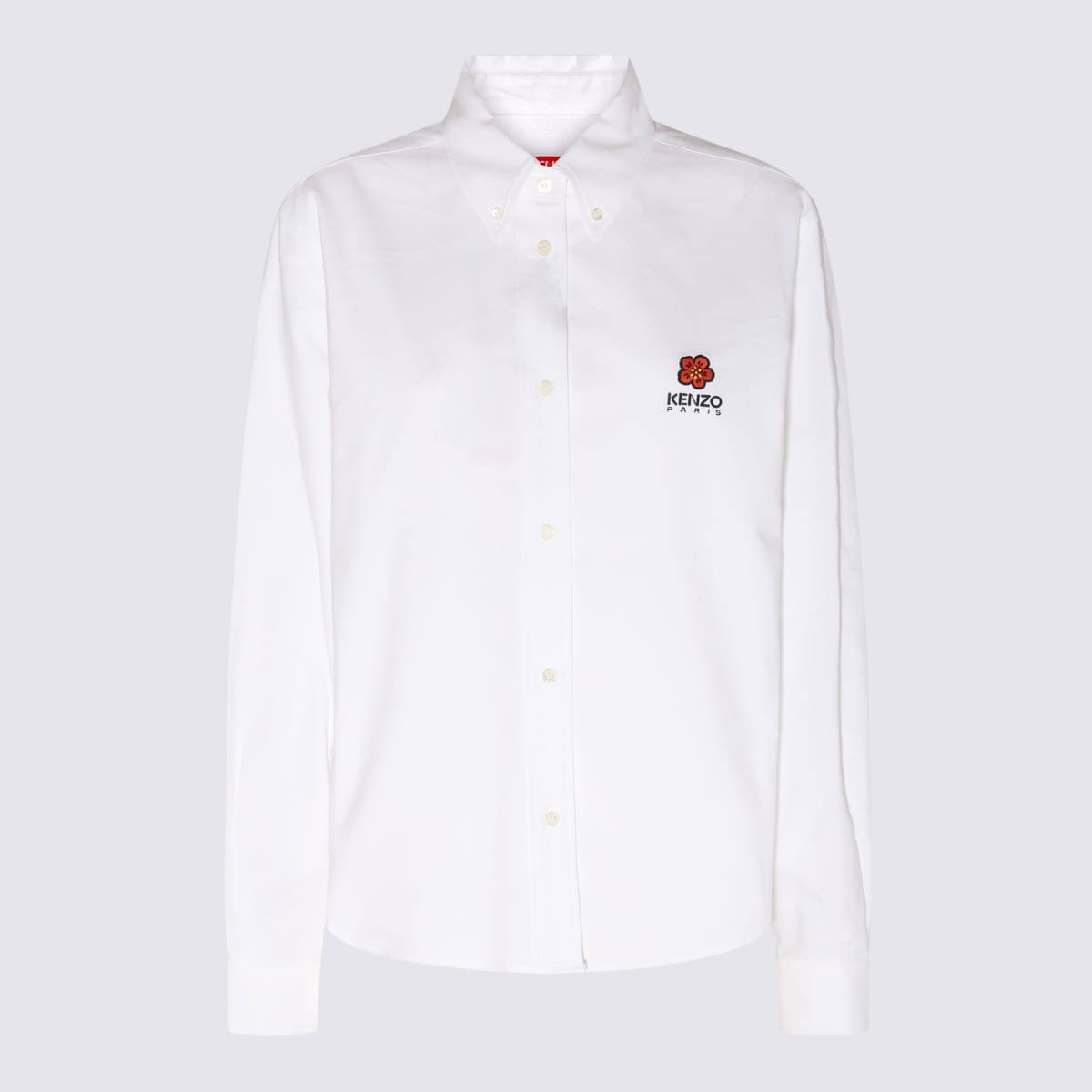 Kenzo White Cotton Boke Flower Shirt