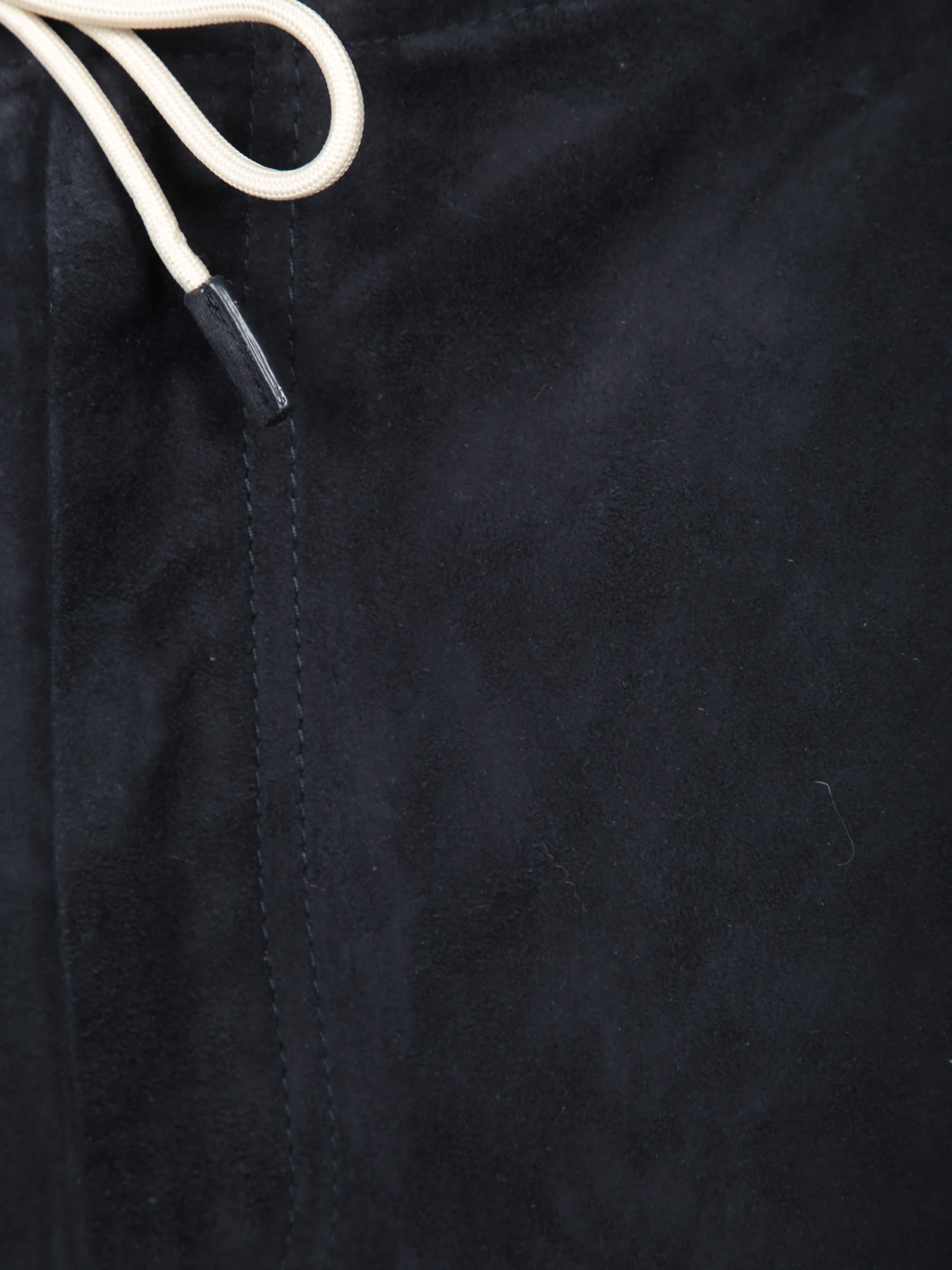 Emporio Armani Midnight Blue Drawstring Waist Shorts In Blue