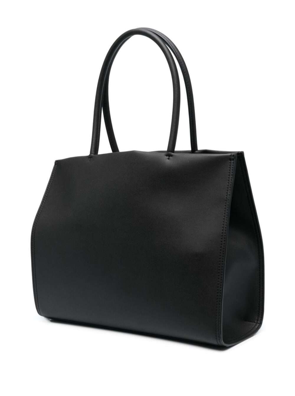 Shop Tory Burch Ella Black Tote Bag In Eco-leather Woman