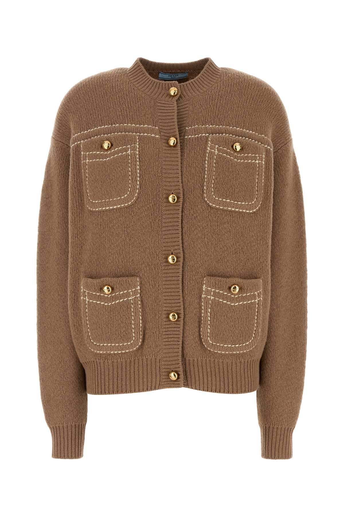 Camel Cashmere Cardigan