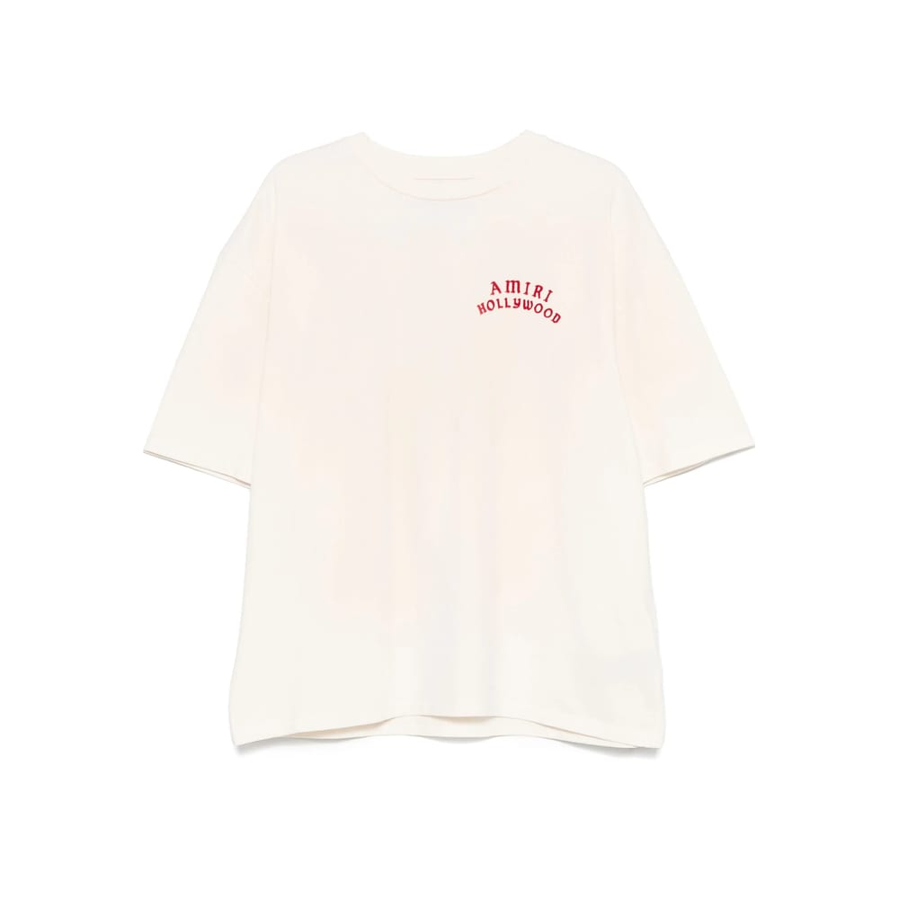 Amiri Hollywood Oversized T-shirt In Neutral