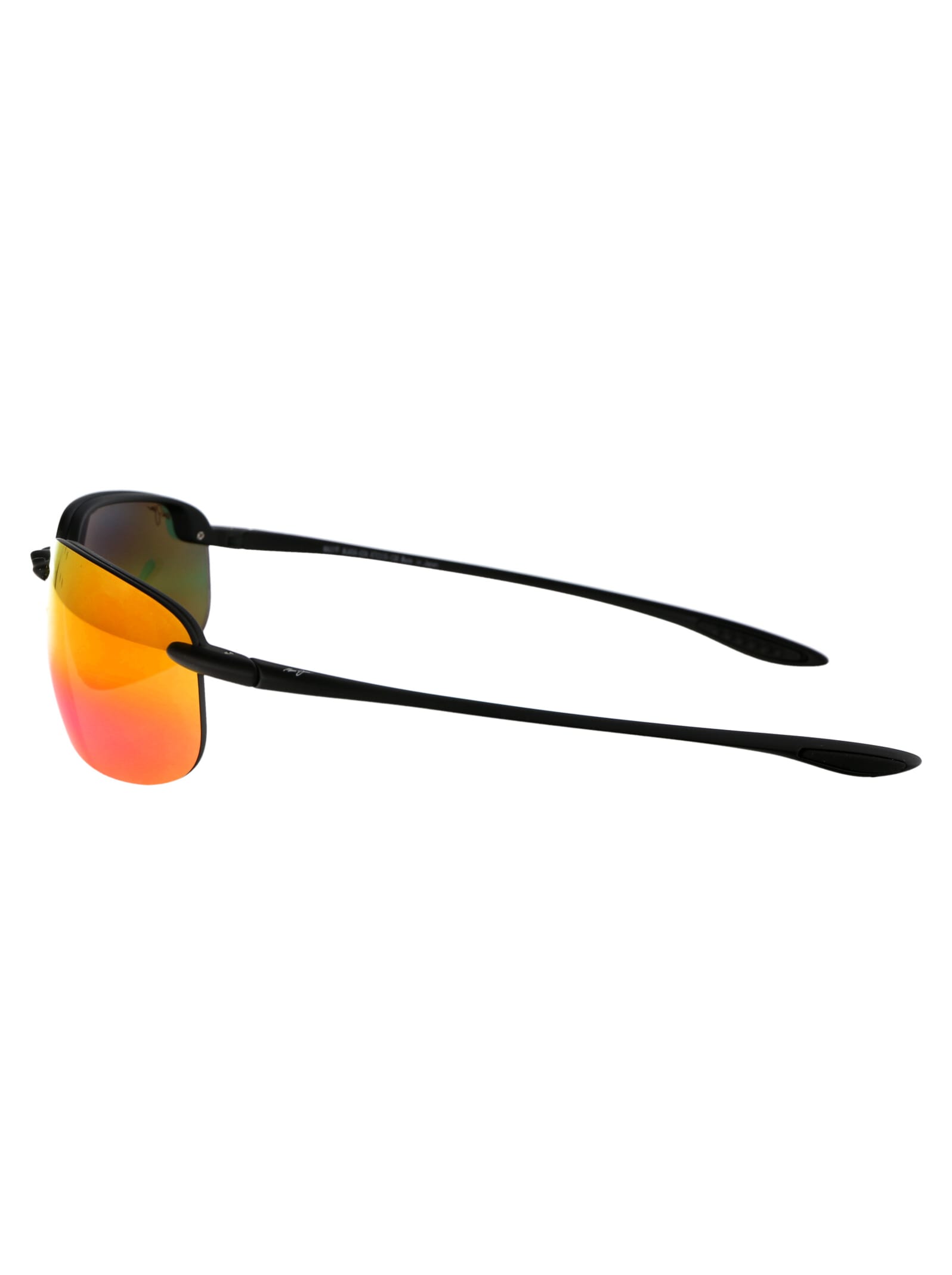 Shop Maui Jim Hookipa Xlarge Sunglasses In 02a Hawaii Lava Matte Black