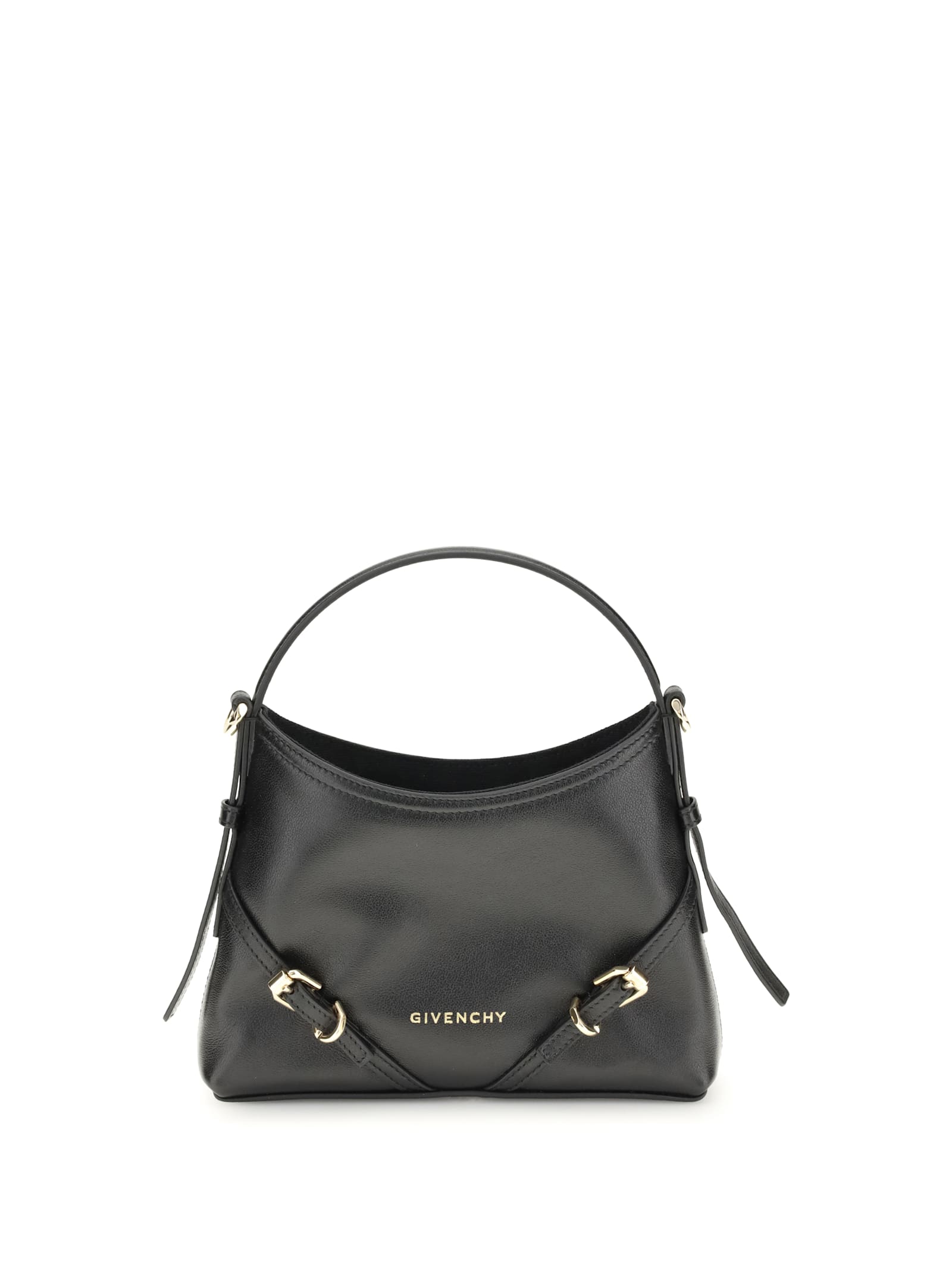Givenchy Womens Black Voyou Nano Leather Shoulder Bag In Black