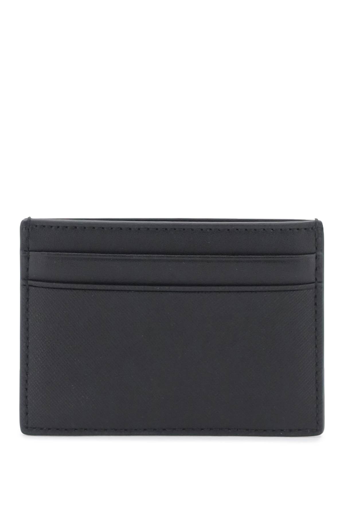 Shop Bally Leather Bhar Cardholder In Black (black)