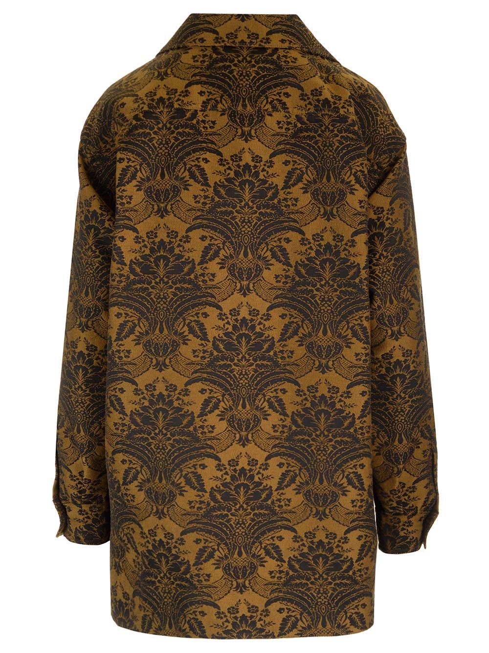 Shop Max Mara Jacquard Wool Tunic Blouse