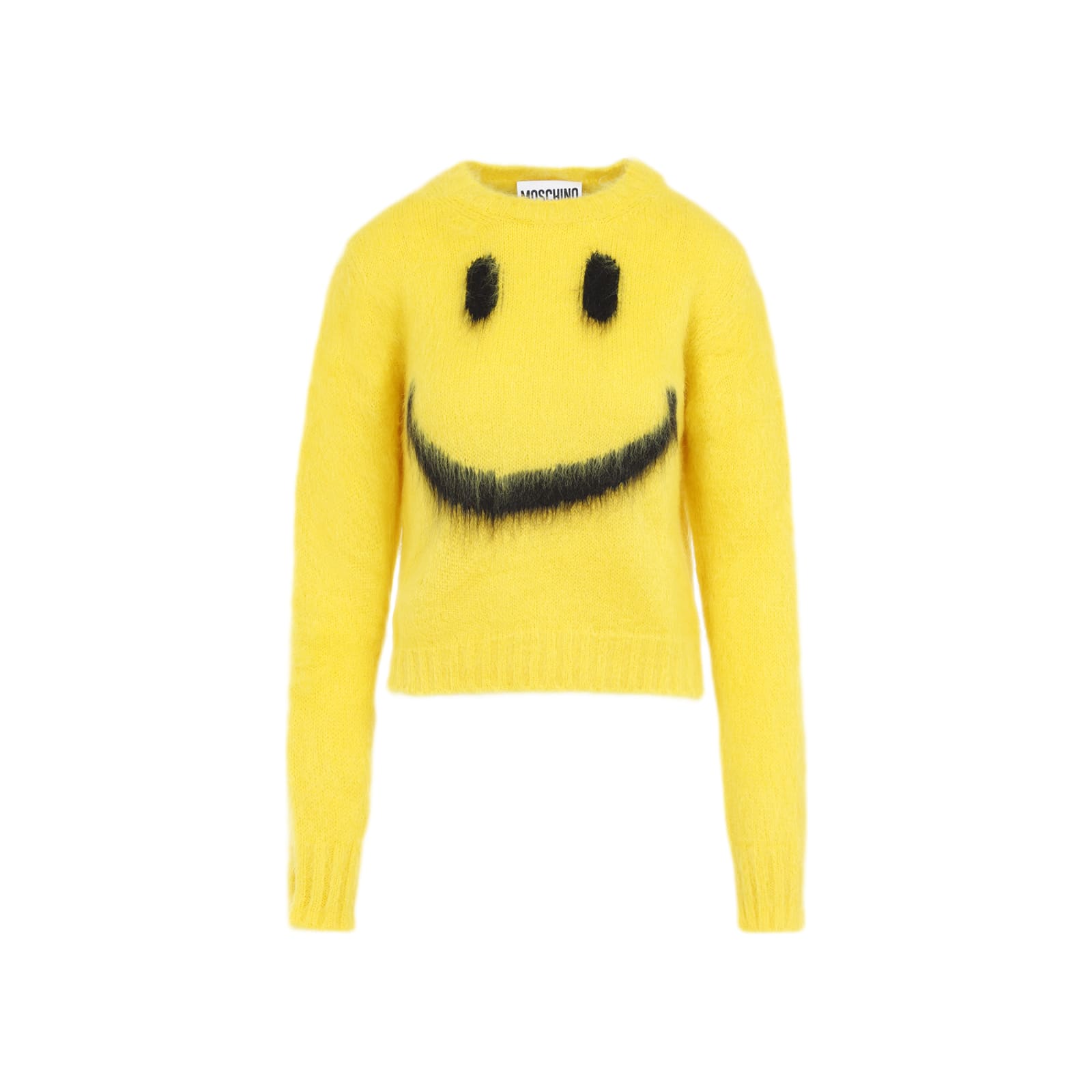 Shop Moschino Mohair Sweater In Giallo