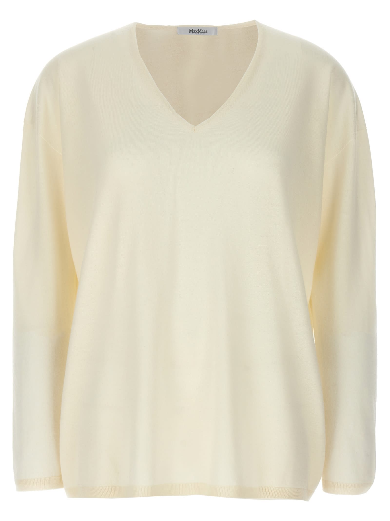 Max Mara Freccia Sweater In White