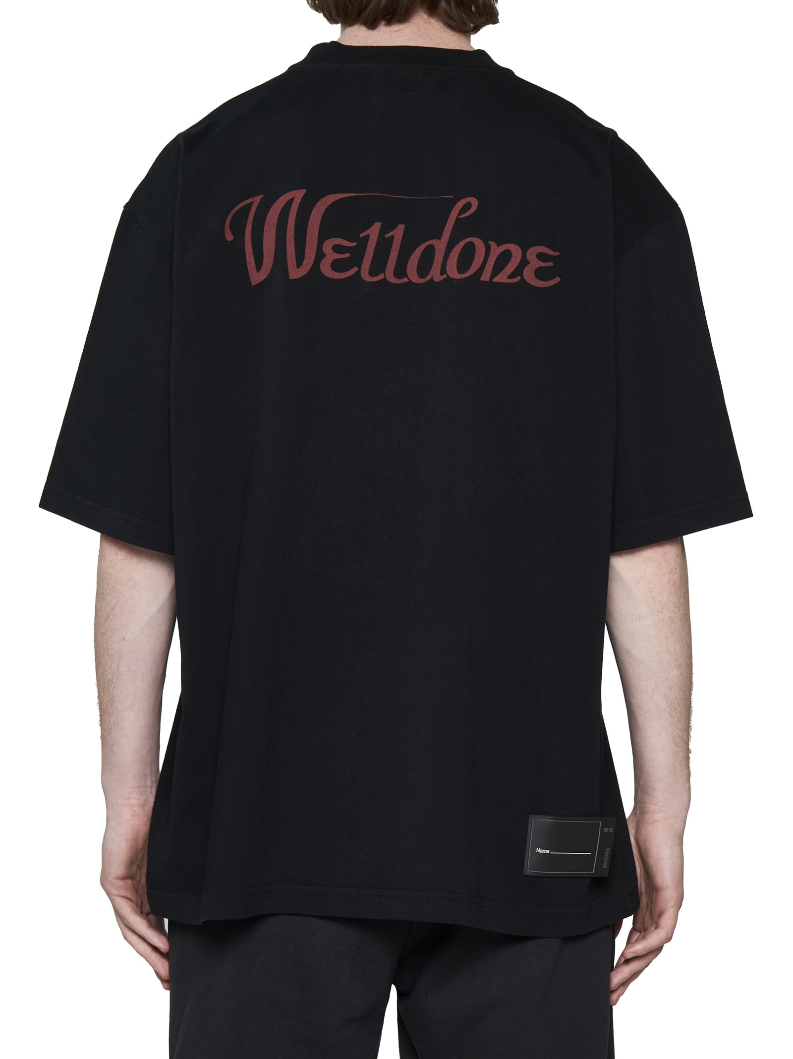 We11 Done Horror Collage Oversized T-shirt In Black | ModeSens