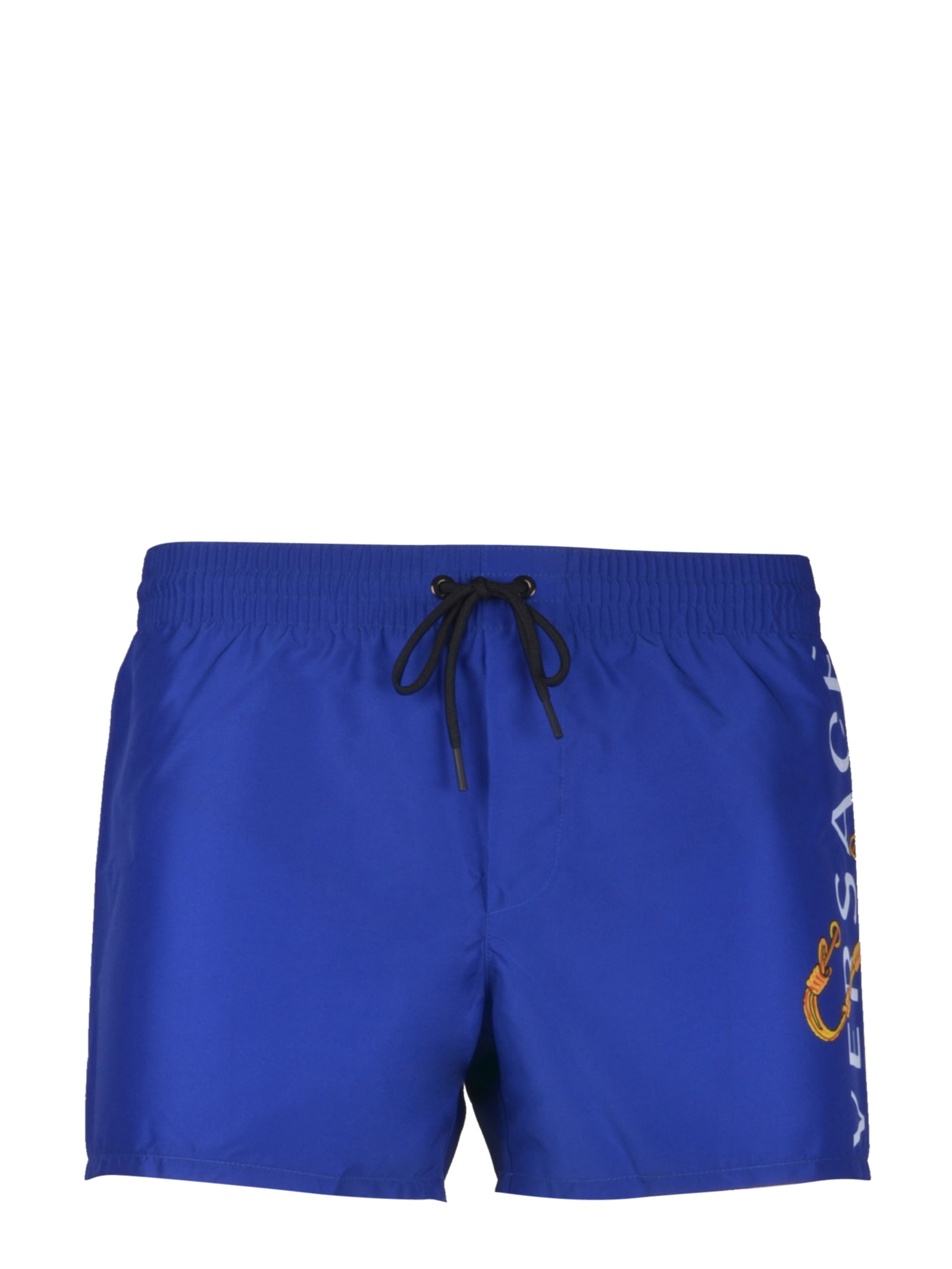 versace swim shorts blue