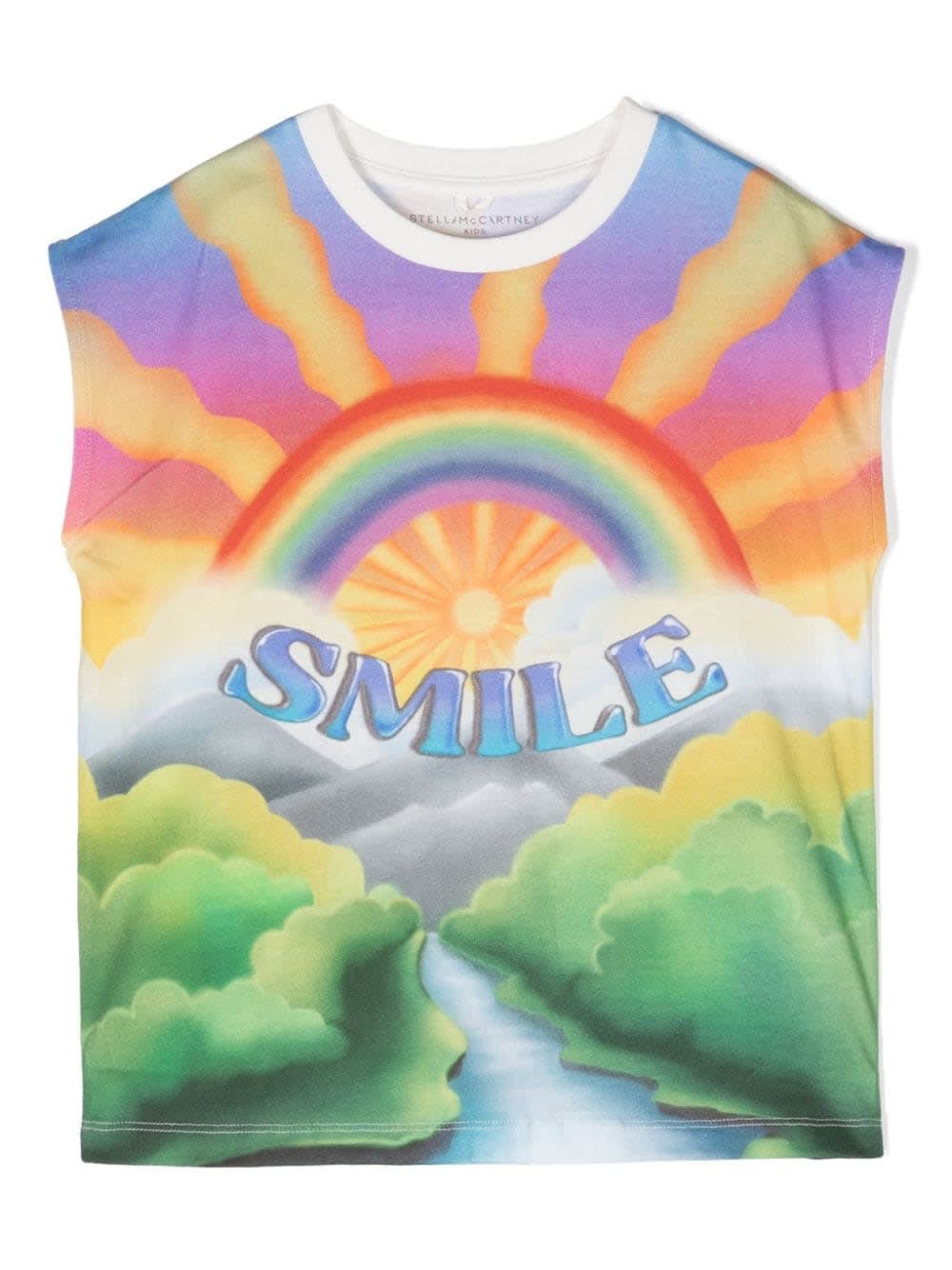 Shop Stella Mccartney T-shirt Con Stampa In Multicolor
