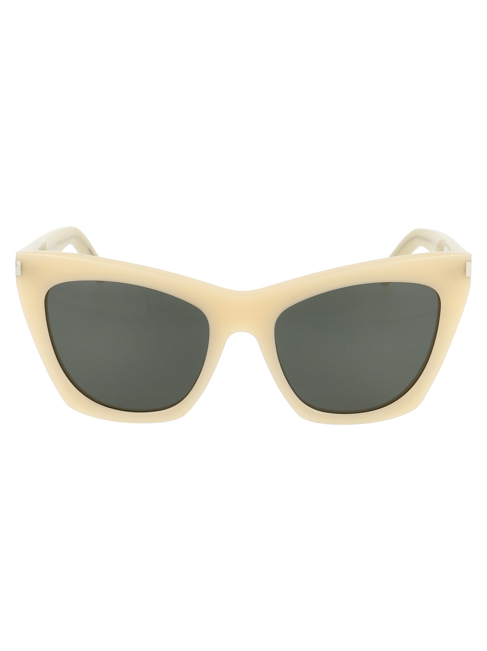 Saint Laurent Sunglasses In Ivory Ivory Grey