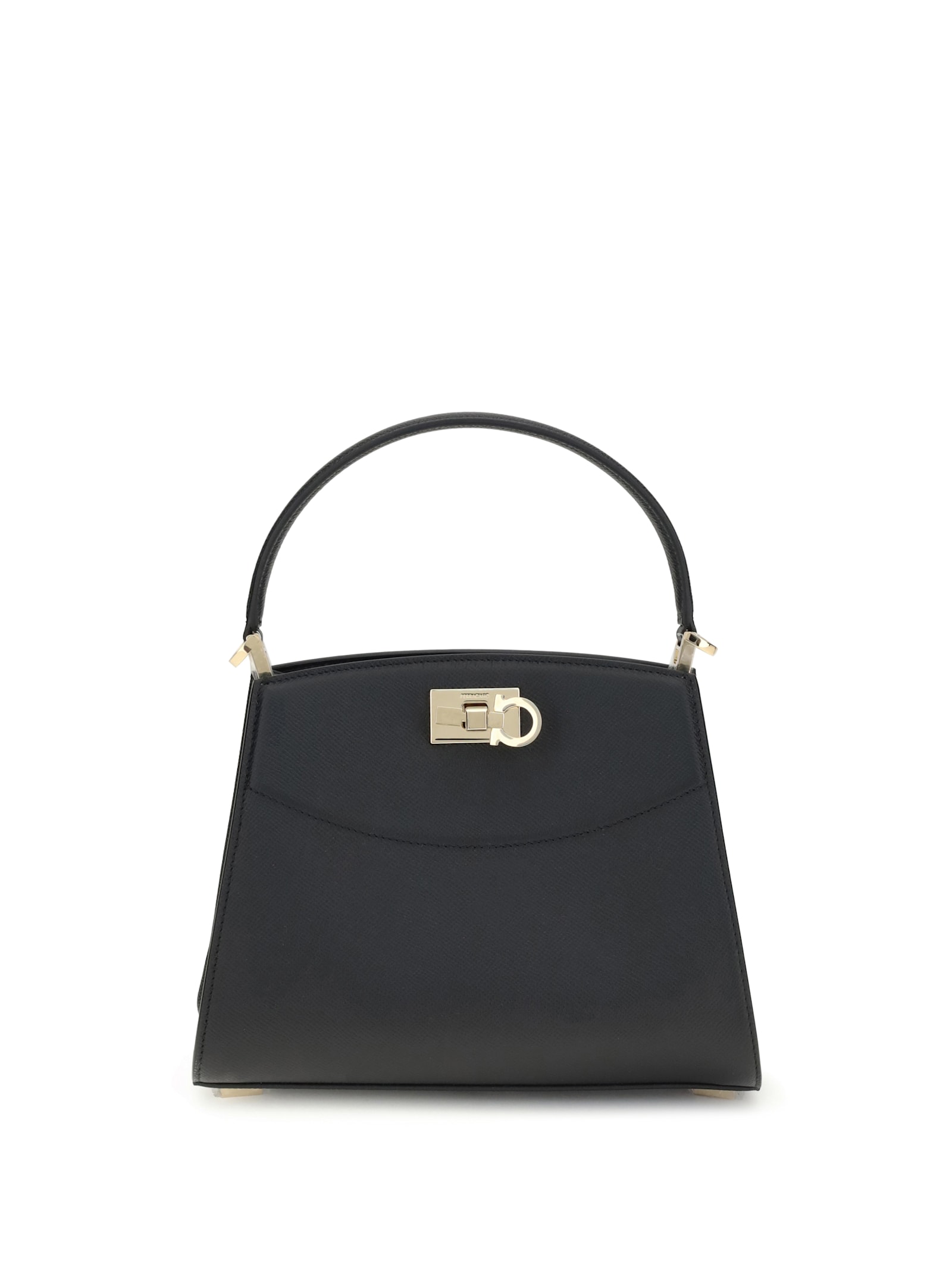 Ferragamo Medium Studio Box Tote Bag In Black