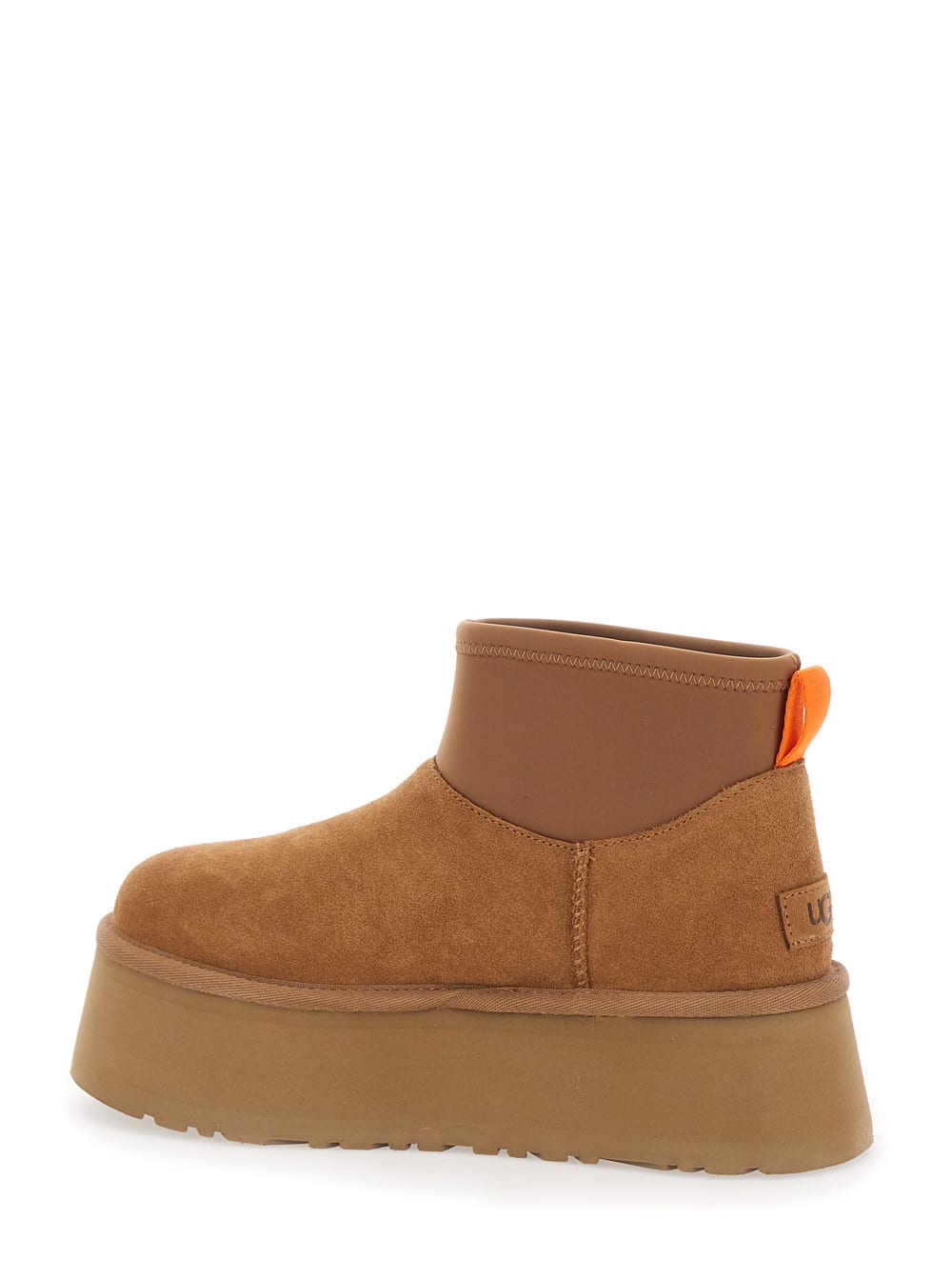 Ugg Mini Puffer Platform Ankle Boot In Beige