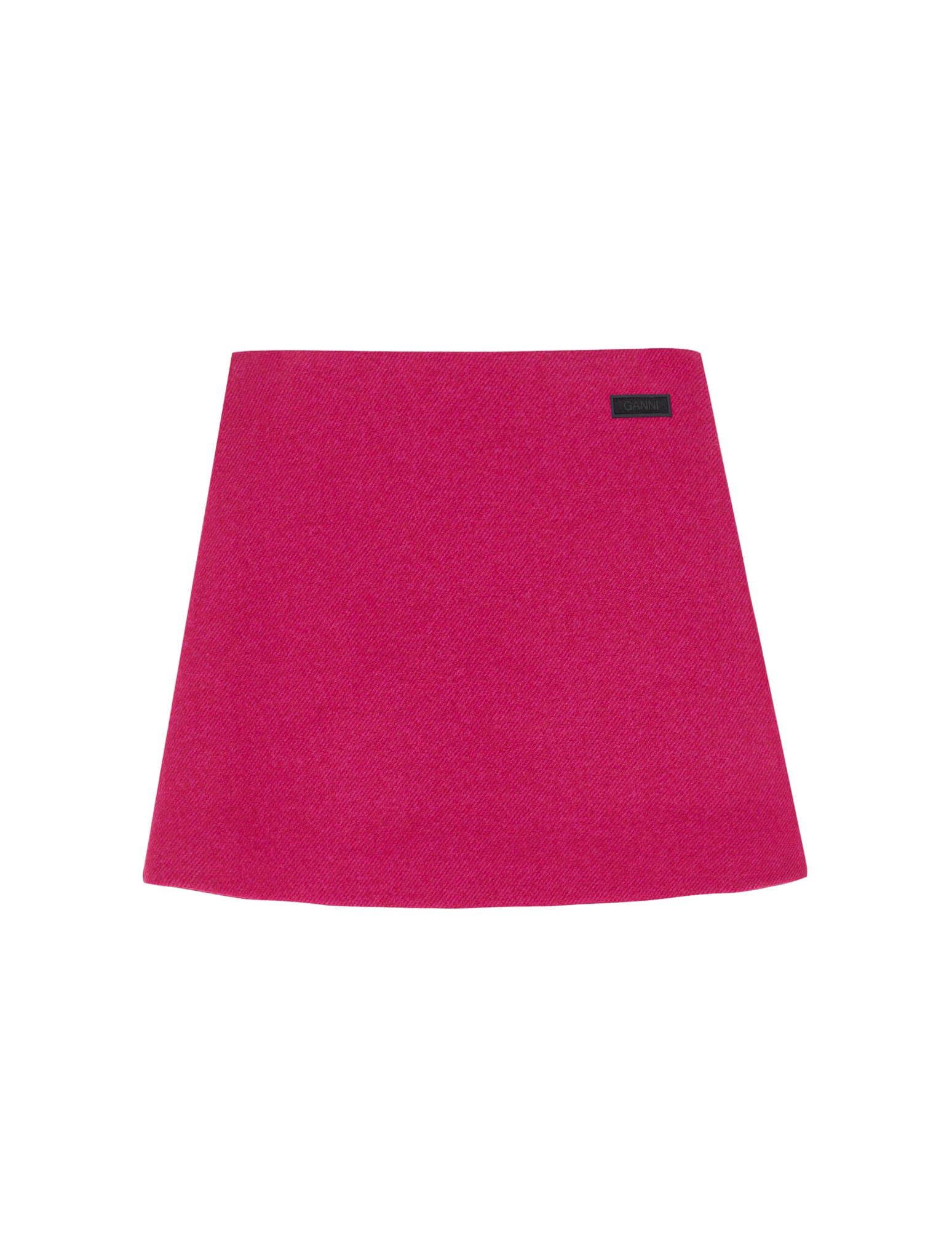 Ganni Twill Wool Suiting Mini Skirt