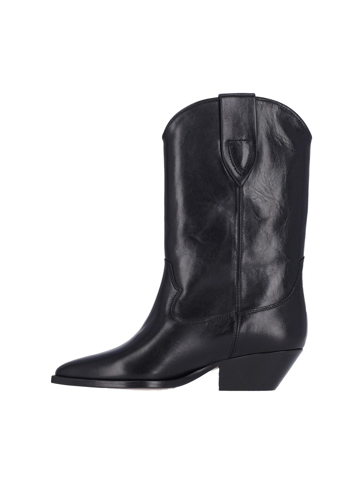Shop Isabel Marant Texan Boots In Black
