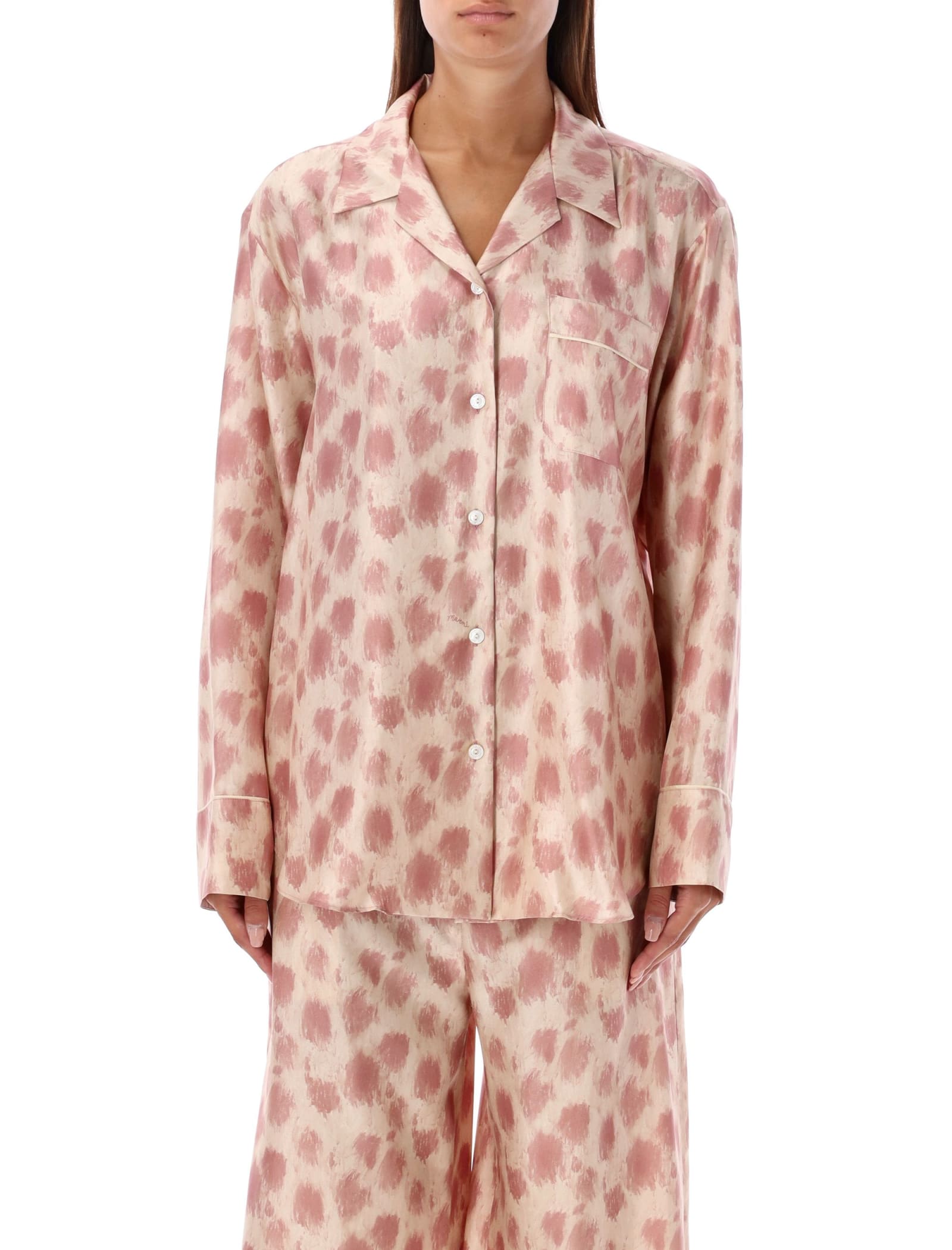 Shop Marni Pajama Shirt In Clc29