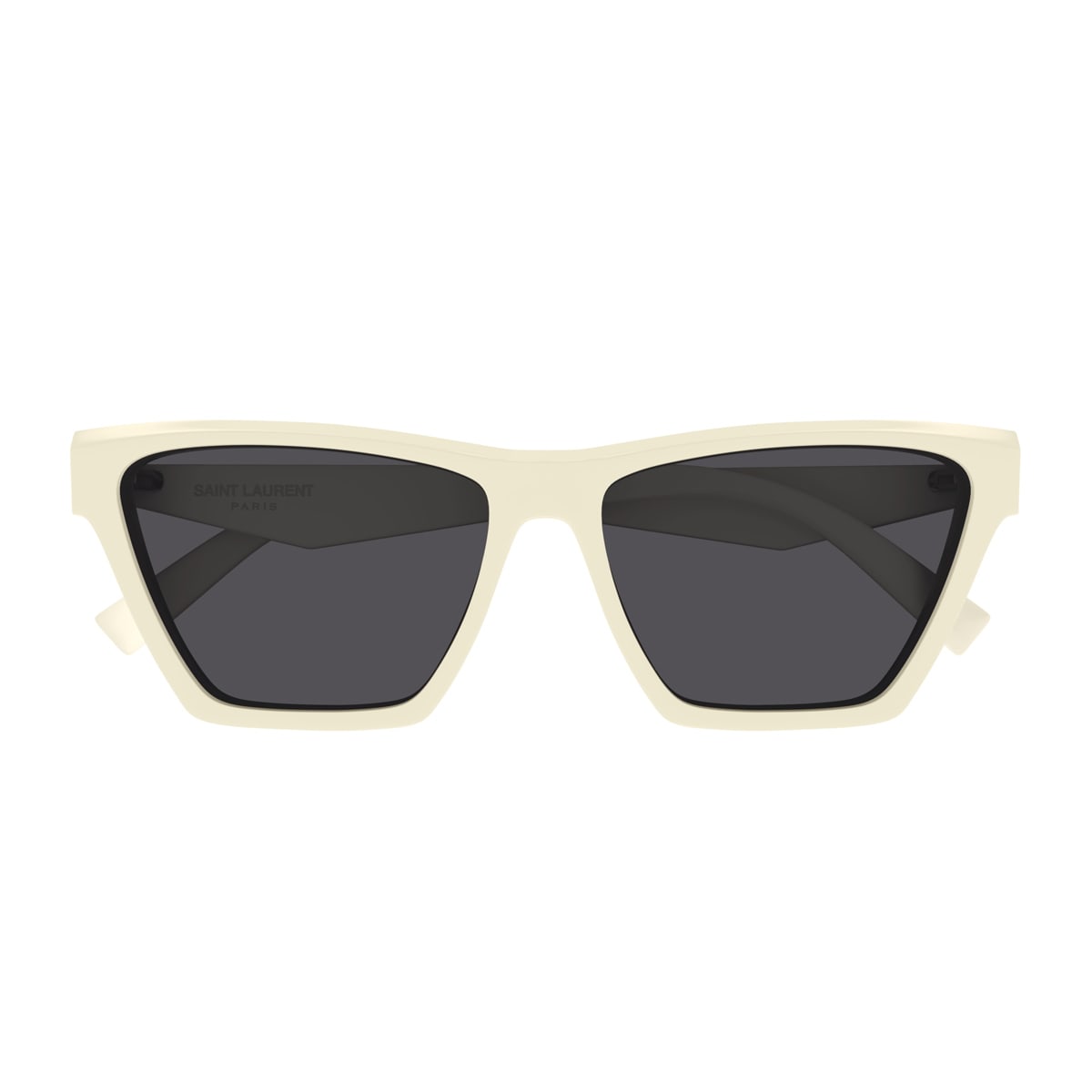 Shop Saint Laurent Sl M103 Linea Monogram 007 Ivory Black Sunglasses