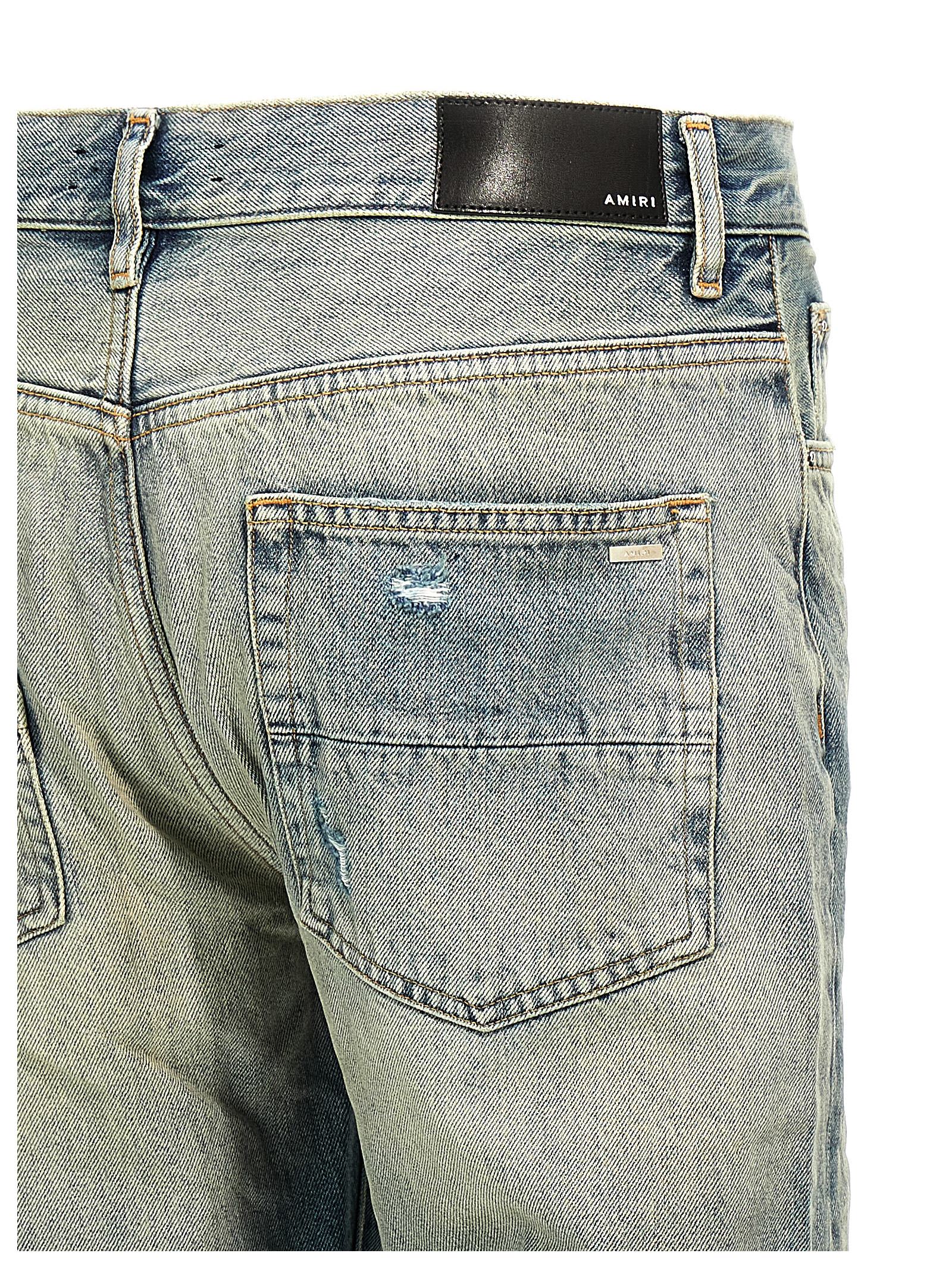 Amiri Released Hem Jeans In Blue