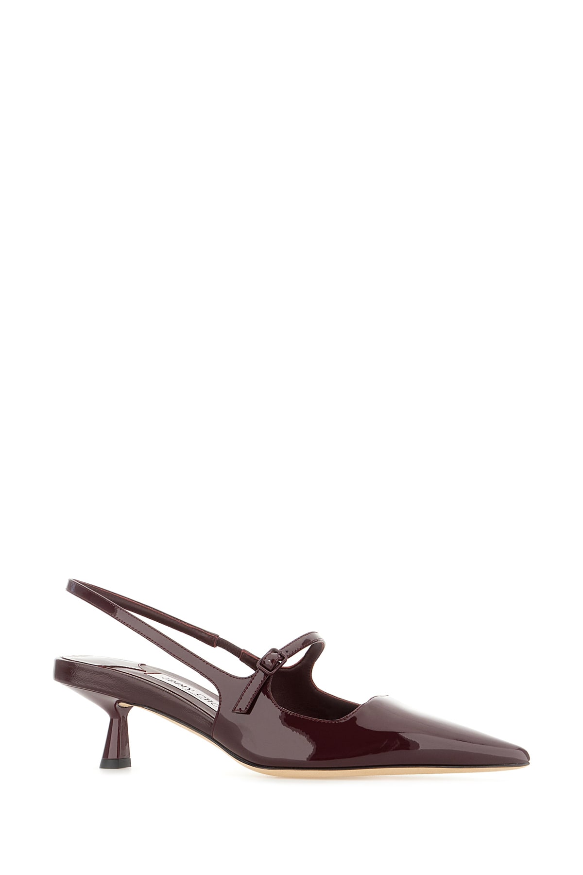 Shop Jimmy Choo Plum Leather Didi Pumps In Garnet