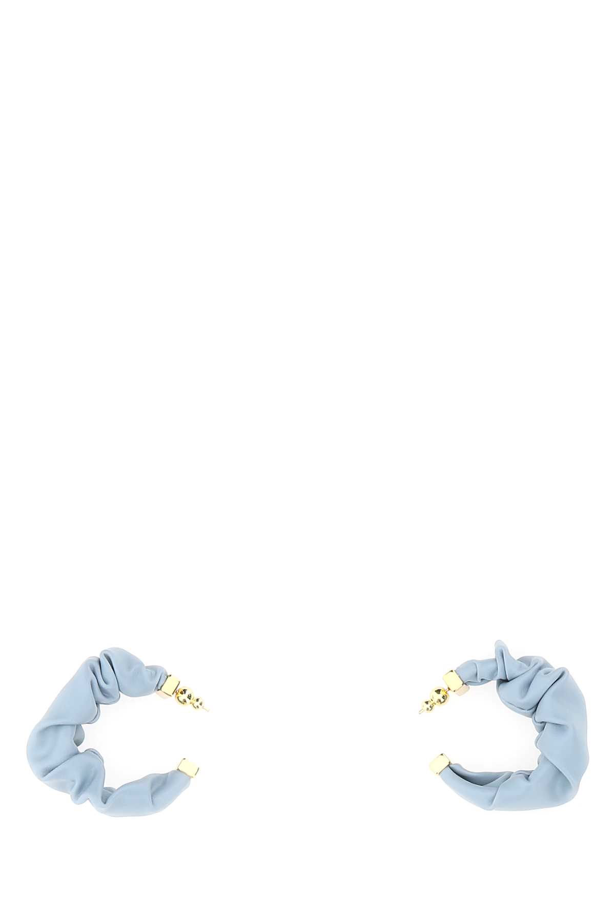 Light Blue Leather Sanura Earrings