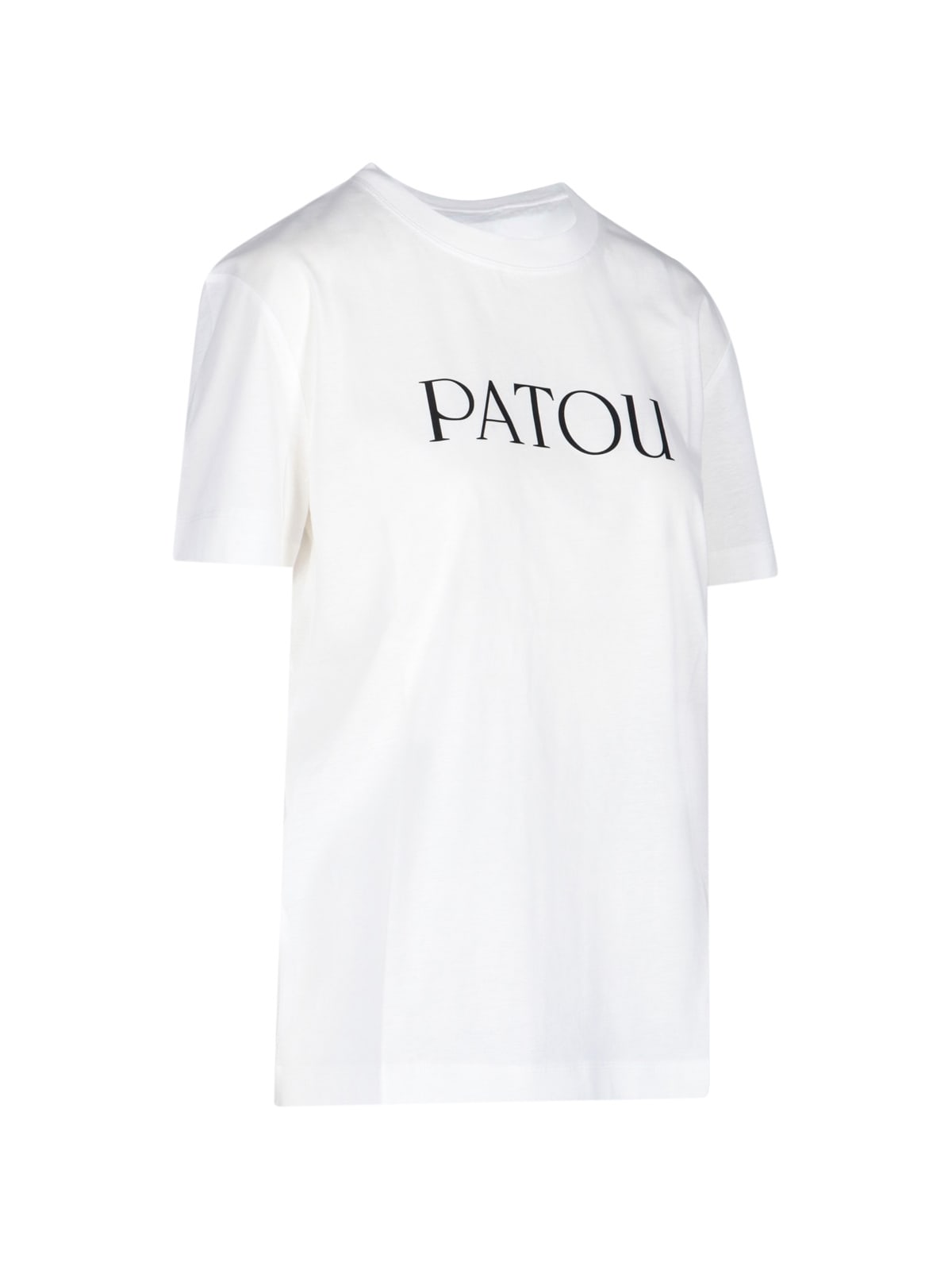 Patou Logo-print Organic-cotton T-shirt In White